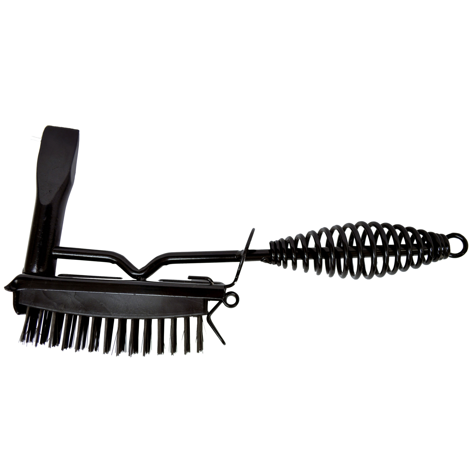 K-T Industries Chipping Hammer with Brush — Triple Welded, Replaceable Wire Brush, Model# 5-1090