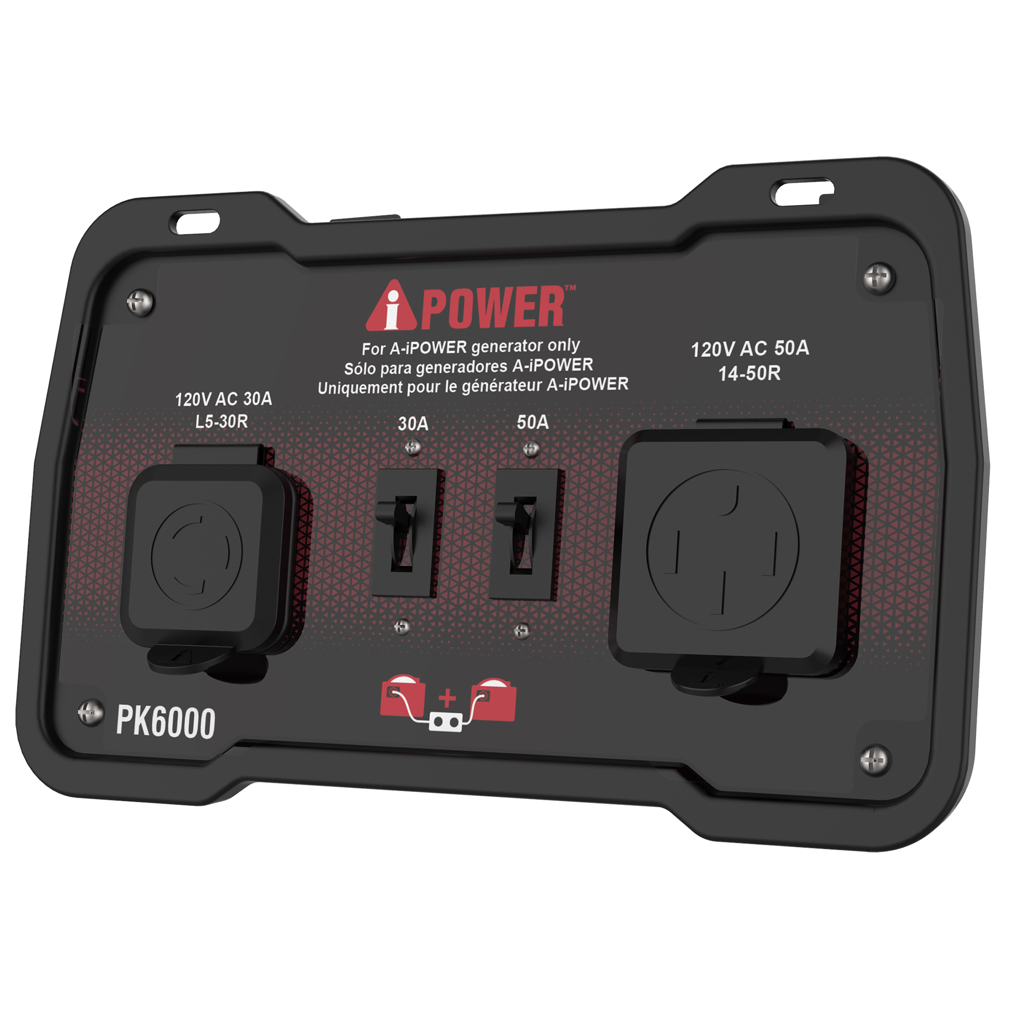A-iPower Parallel Connection Kit for Inverter Generators — 50 Amp, 6000W, Model# PK6000