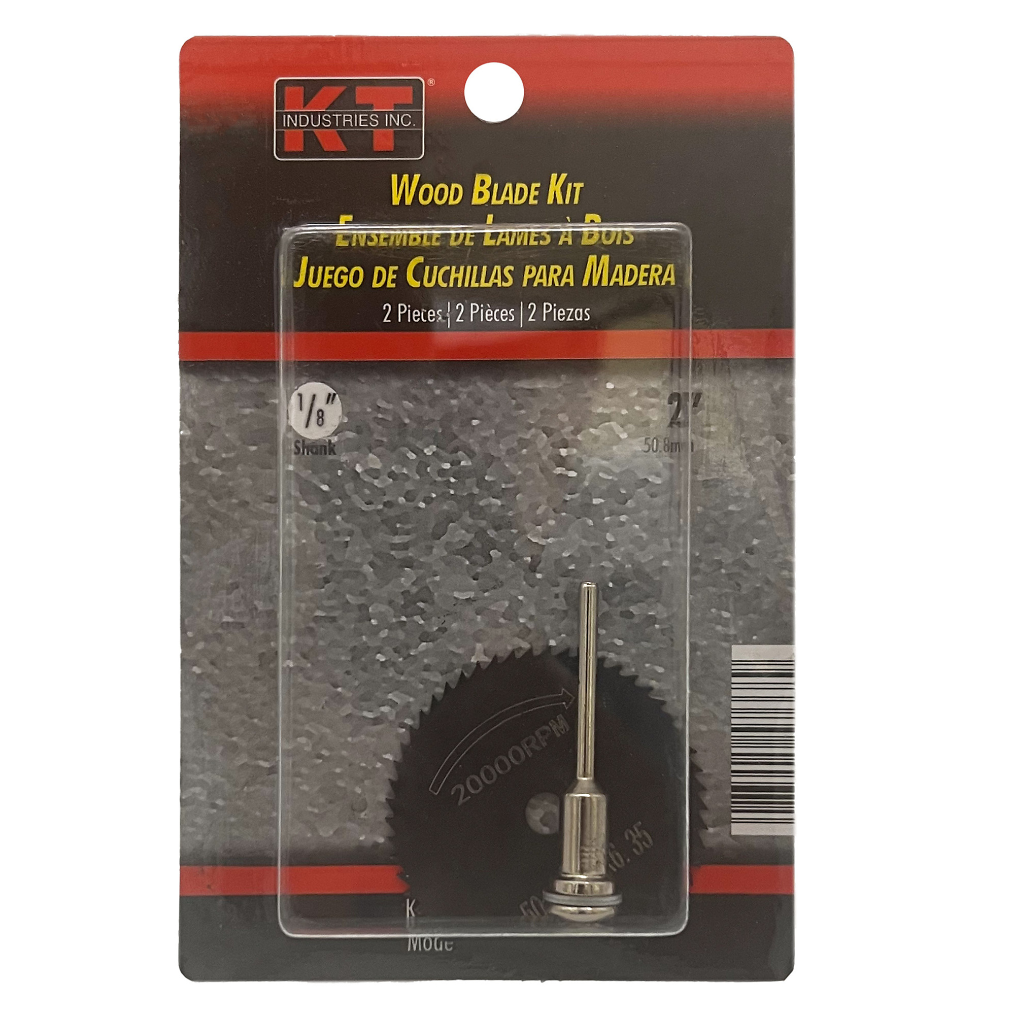 K-T Industries Large Wood Blade Kit — 2in., Model# 5-7668
