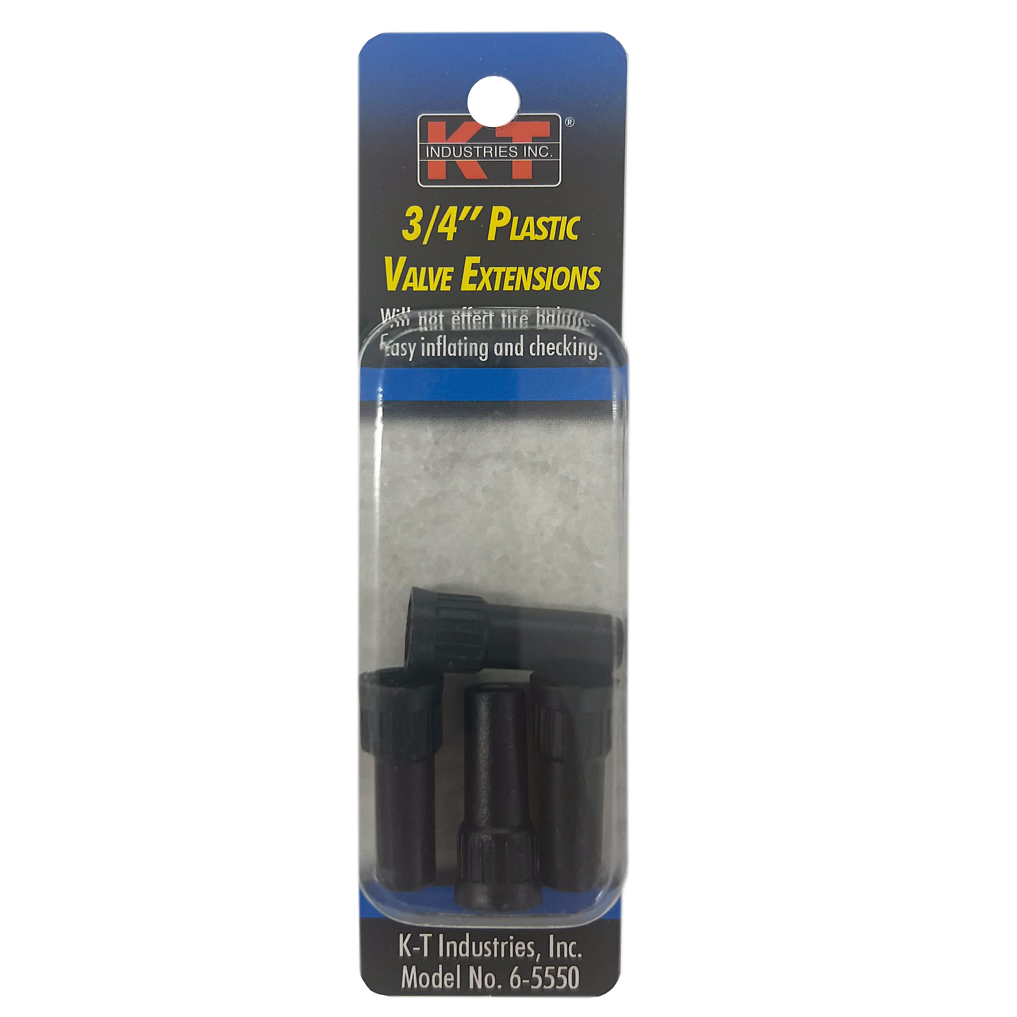 K-T Industries Plastic Valve Extension — 3/4in., 4 Pcs, Model# 6-5550