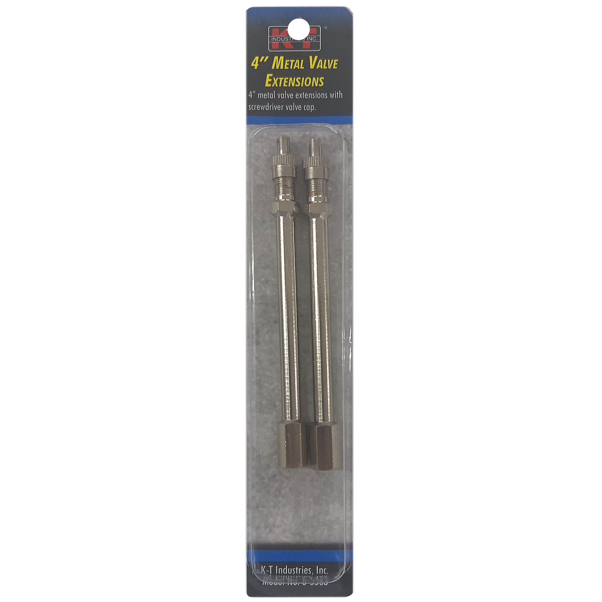 K-T Industries Metal Valve Extensions — 4in., 2-Pack, Model# 6-5563