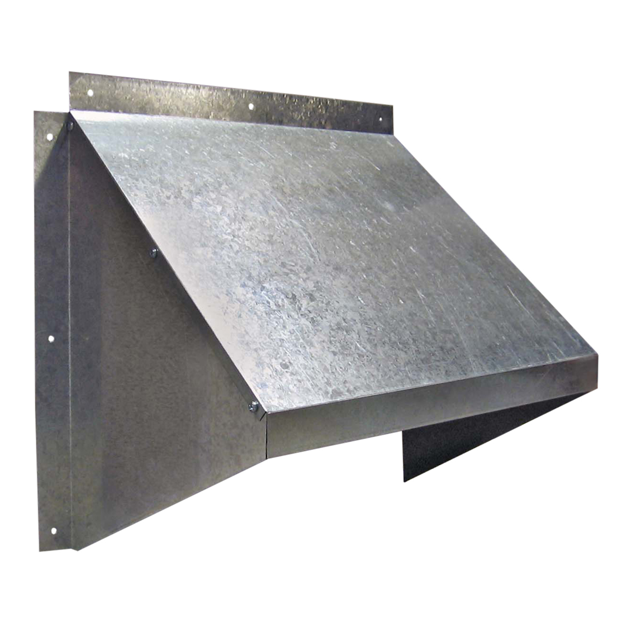 Canarm Galvanized Intake Exhaust Hood — No Screen, Model# GH-XF16-M