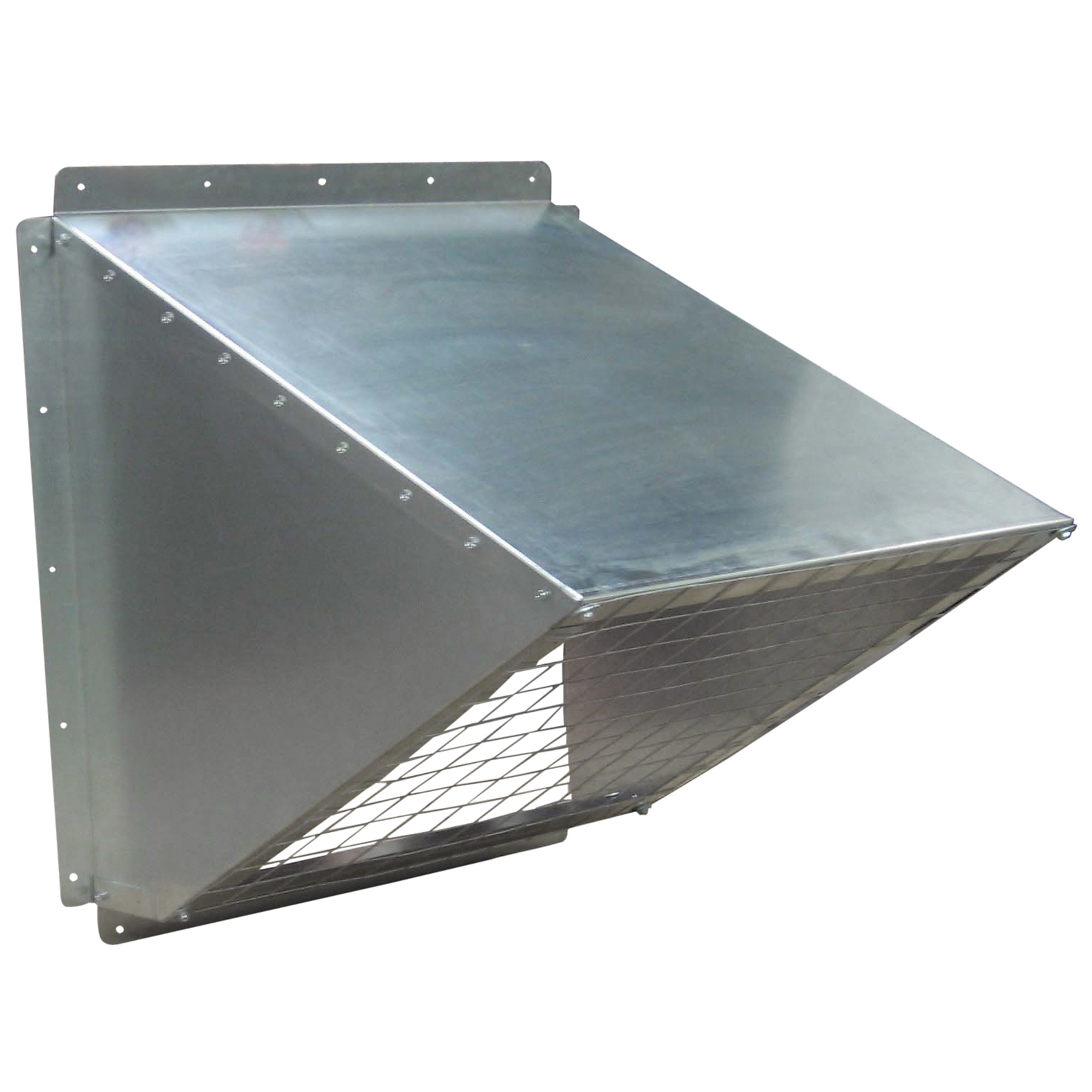 Canarm Knockdown Intake Exhaust Hood — Galvanized Steel, Includes Bird Screen, Model# GH-KD60