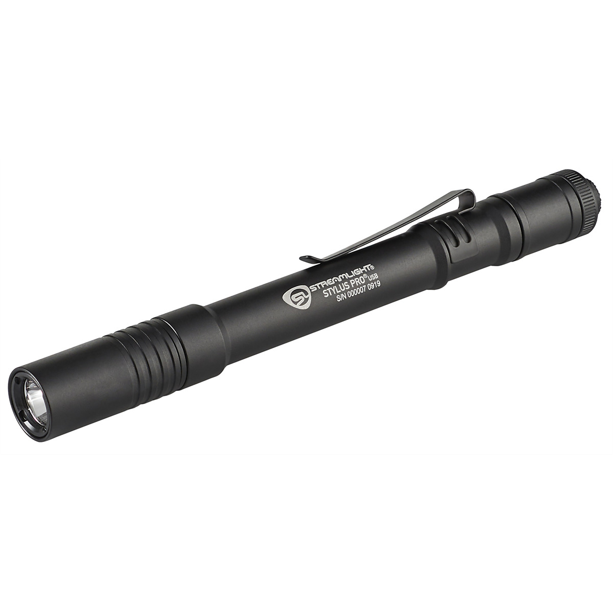Streamlight Stylus Pro USB Penlight — 350 Lumens, 120V AC, Black, White LED, Nylon Holster, Model# STL66133