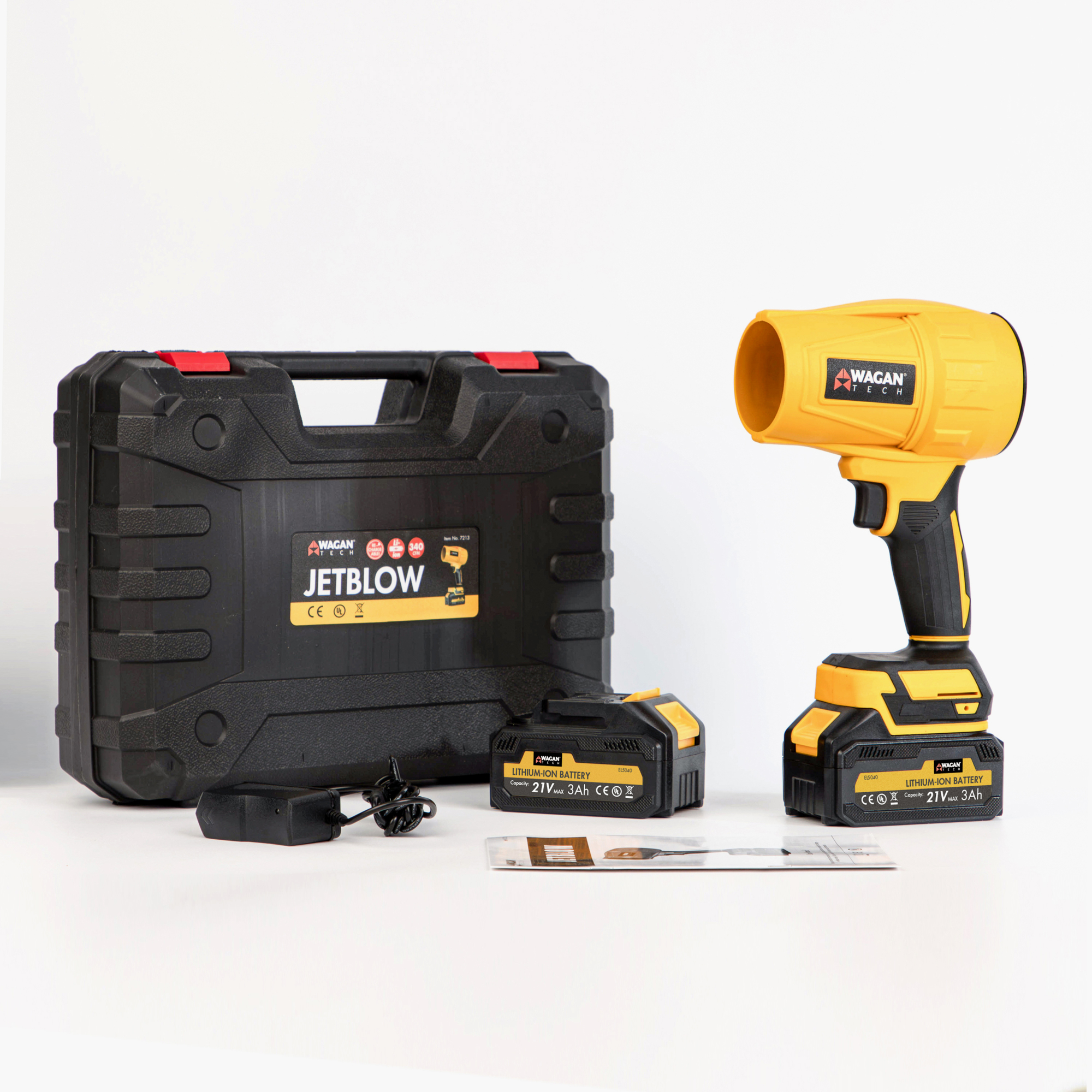 Wagan Tech Jet Blower — Cordless, High-Performance Motor, Pressure-Controlled Airflow, Lightweight, Model# EL7213
