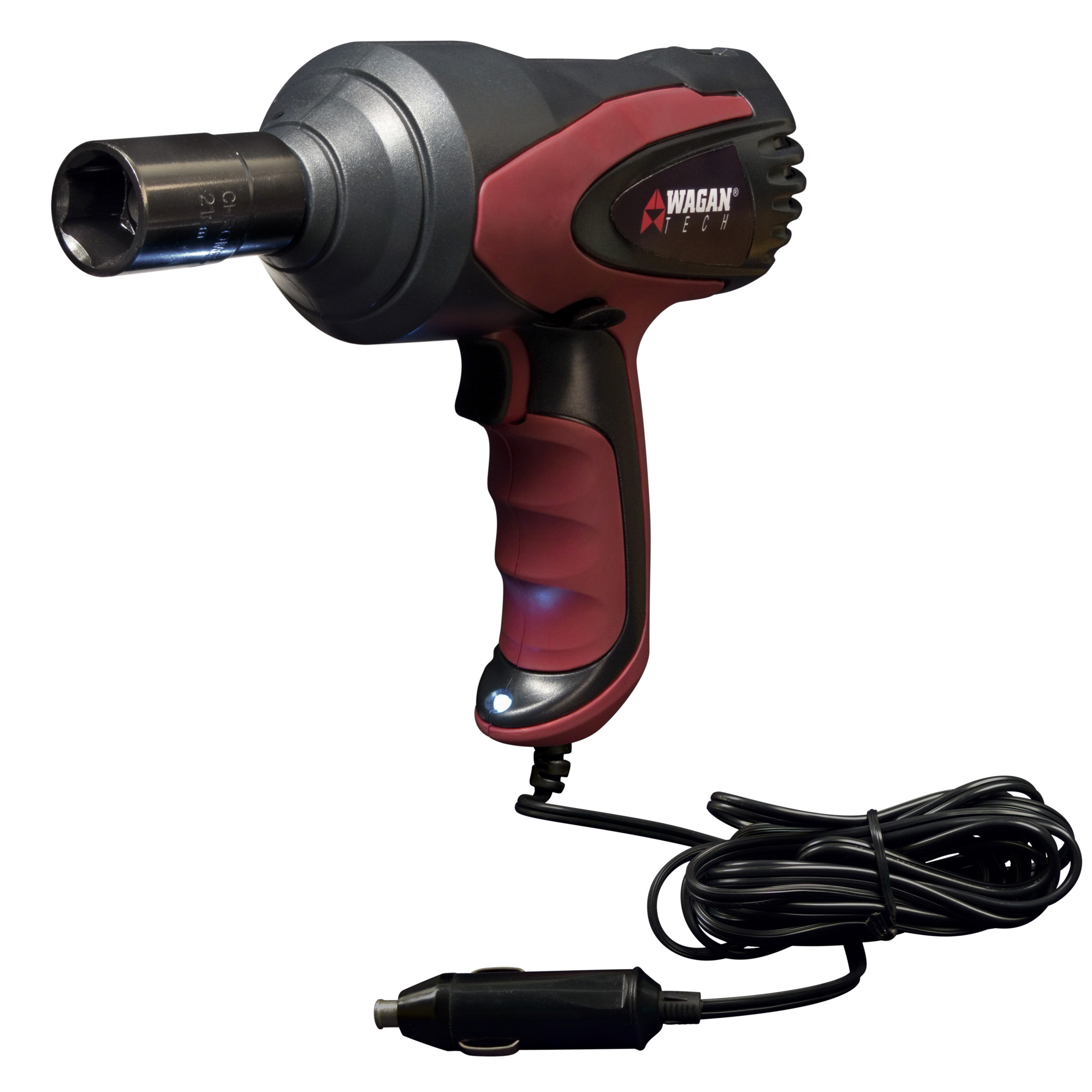 Wagan Tech 12V Mighty Impact Wrench — 271 ft.-lbs. Max Torque, 5000 RPM, Rubberized Grip, Model# EL2257