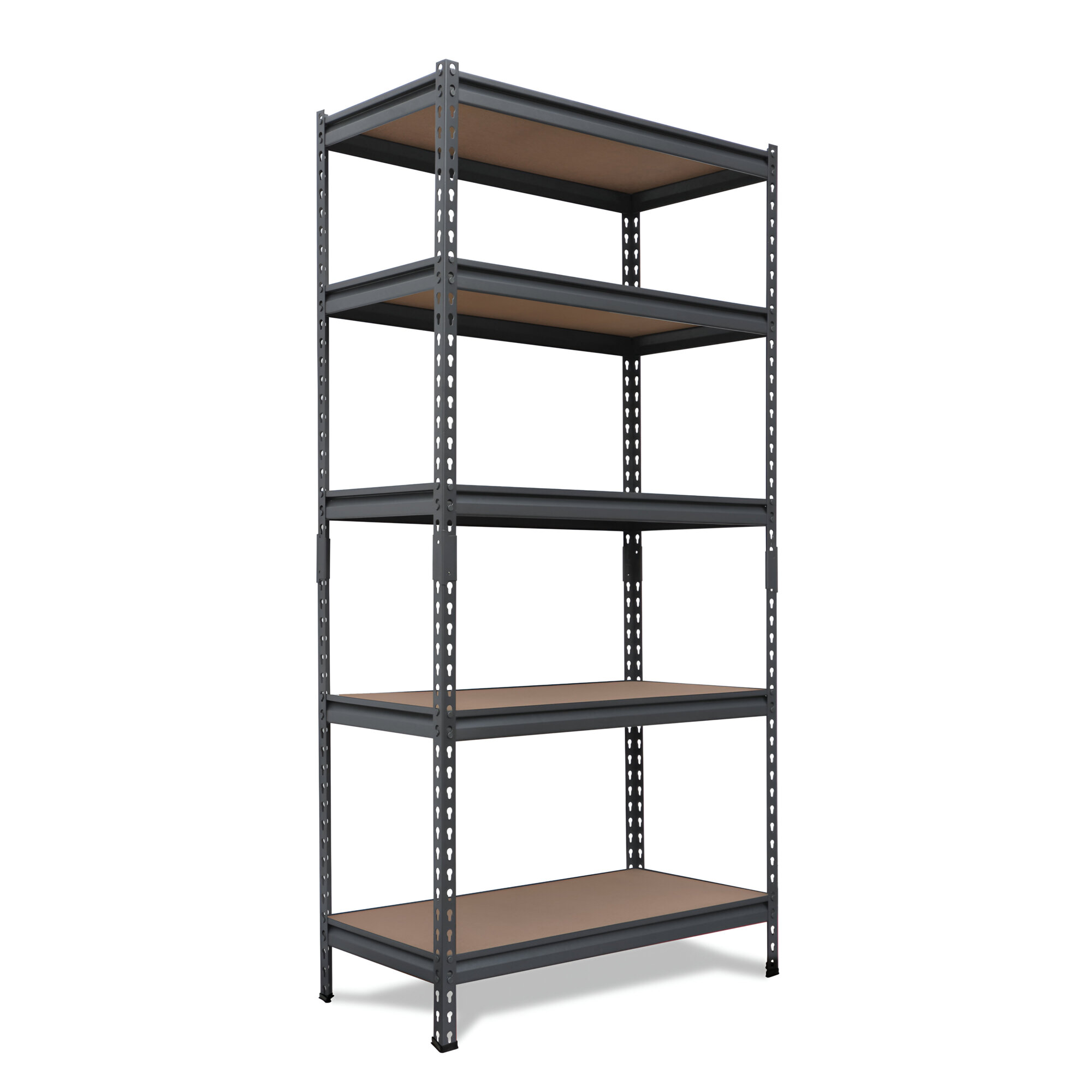 AR Shelving Pro Series 5-Tier Steel Garage Storage Shelving Unit — 36in. W x 72in. H x 18in. D, 4000-Lb. Capacity, Matte Black, Model# TRCD18501KFUS0
