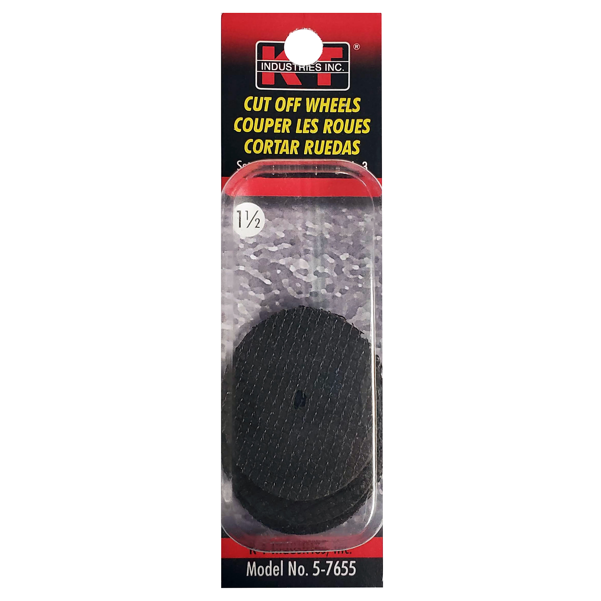 K-T Industries Precision Cut-Off Wheel Set — 1.5in., 4-Piece, Reinforced, Model# 5-7655