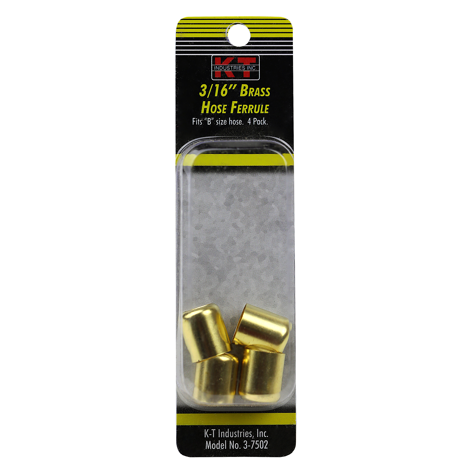 K-T Industries Hose Ferrules — 3/16in., 4 Pcs, Model# 3-7502