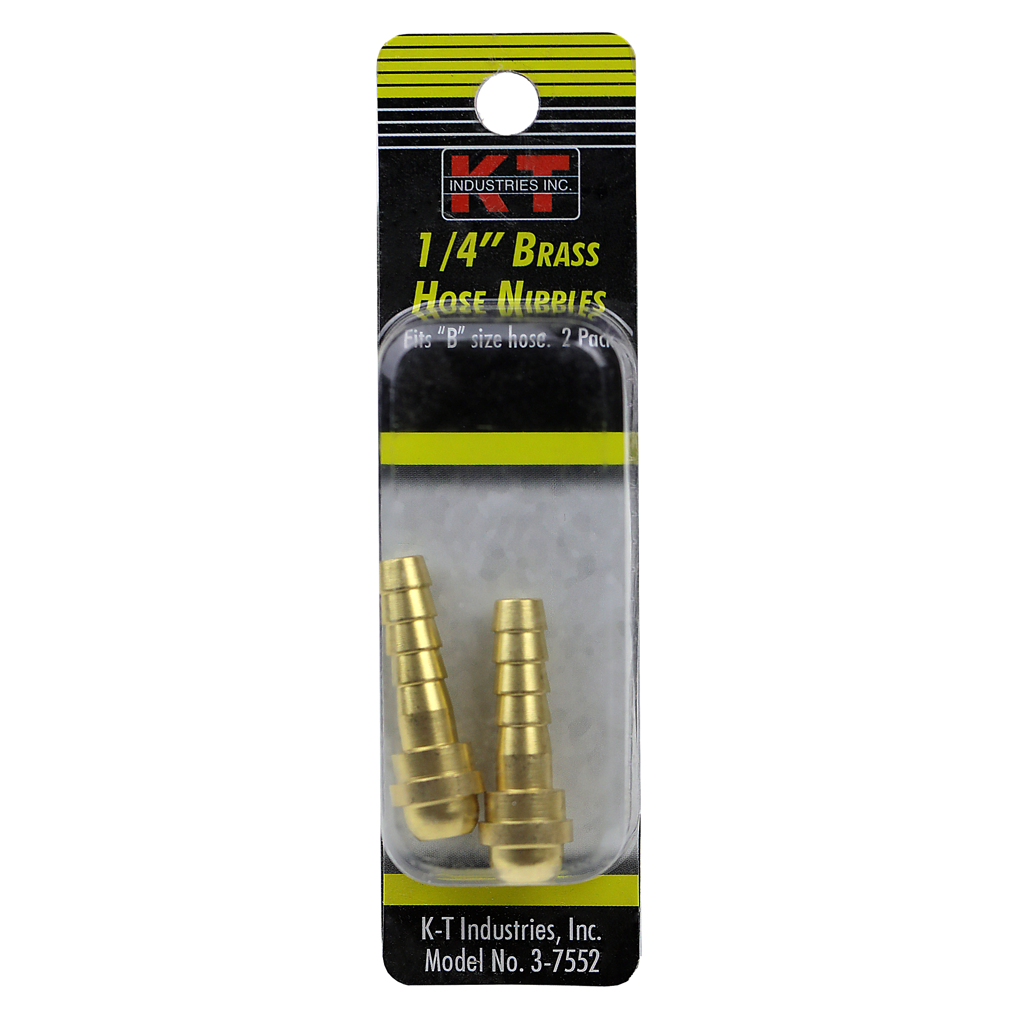 K-T Industries Hose Nipple — 1/4in., 2 Pk., Model# 3-7552