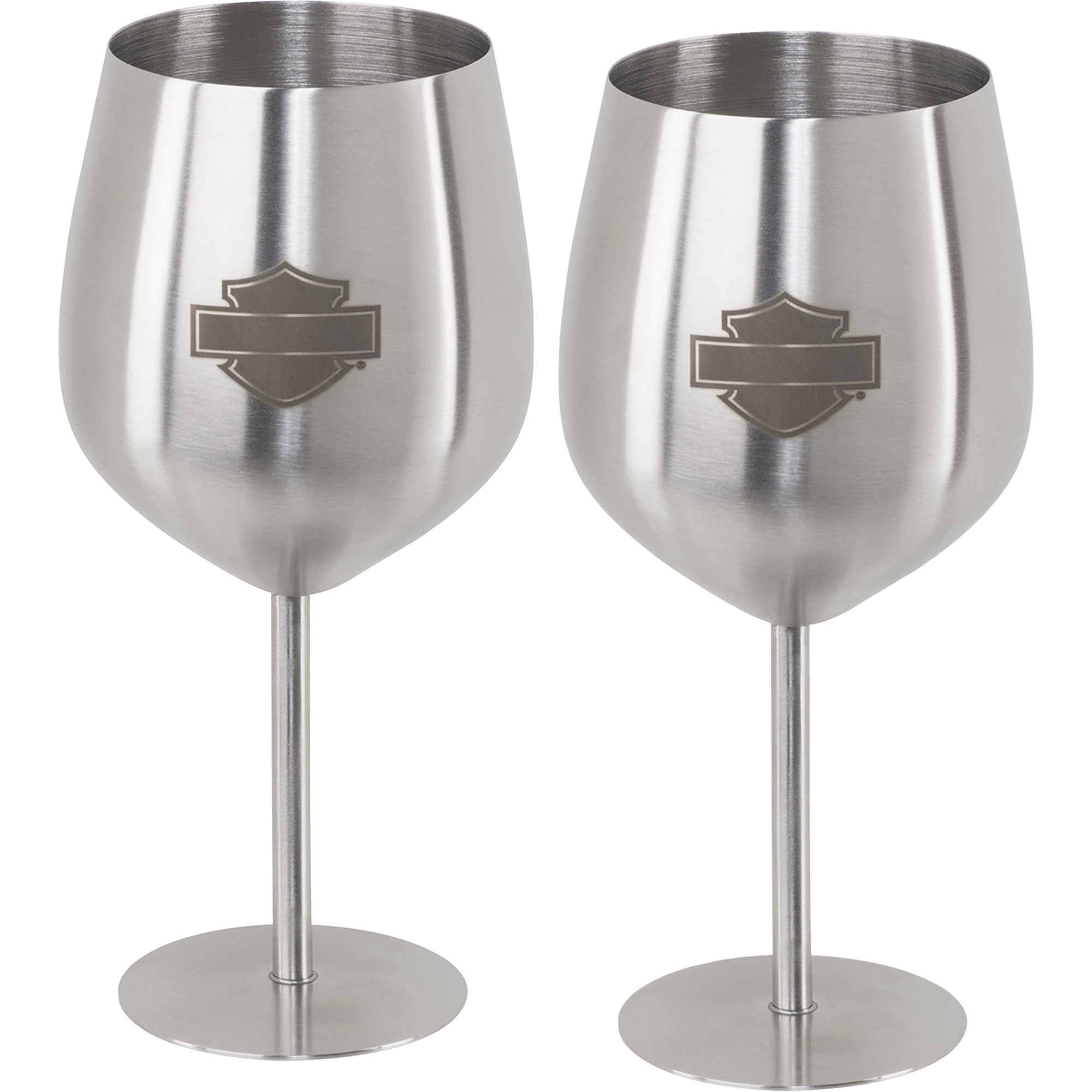 Stainless Steel Wine Glasses - Set of 2