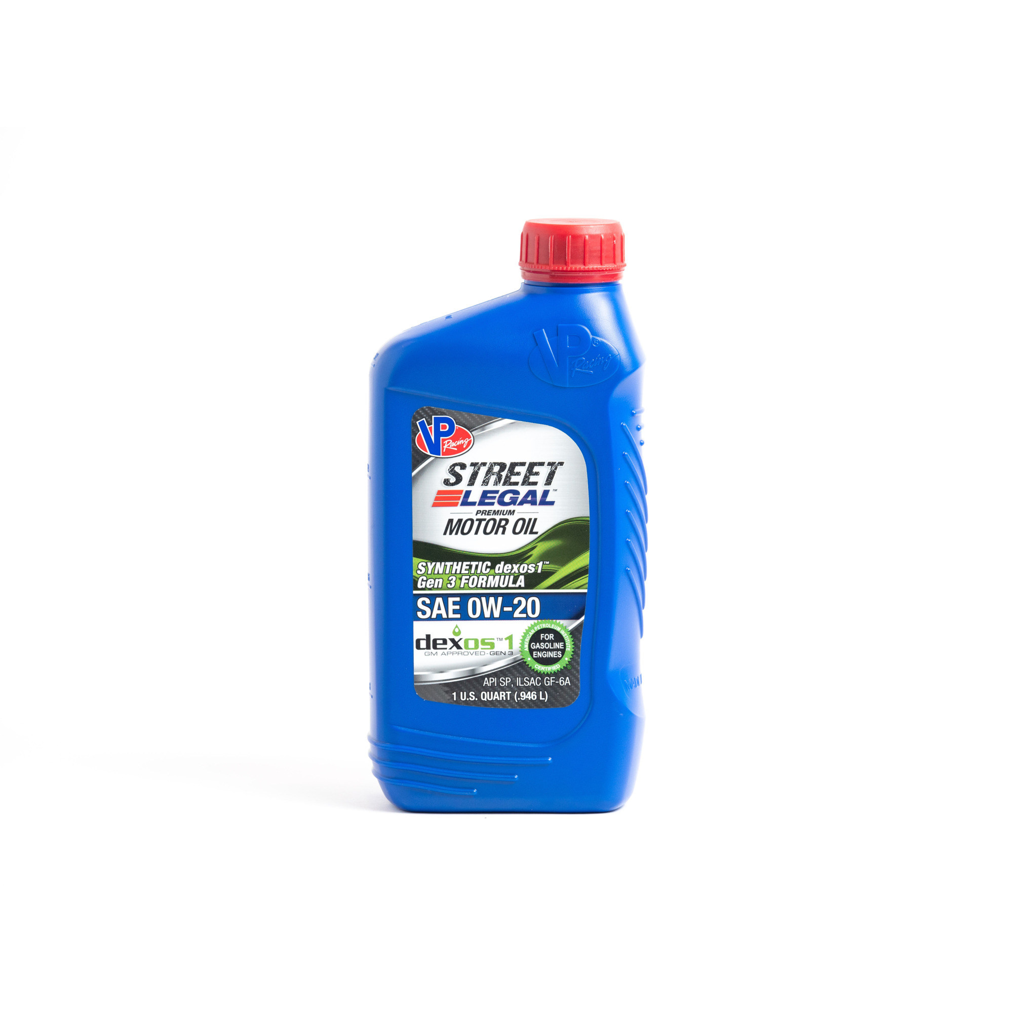VP Racing Street Legal Synthetic dexos1 Formula Motor Oil — 0W-20, 1 Qt. Bottle, Model# VP3902543U