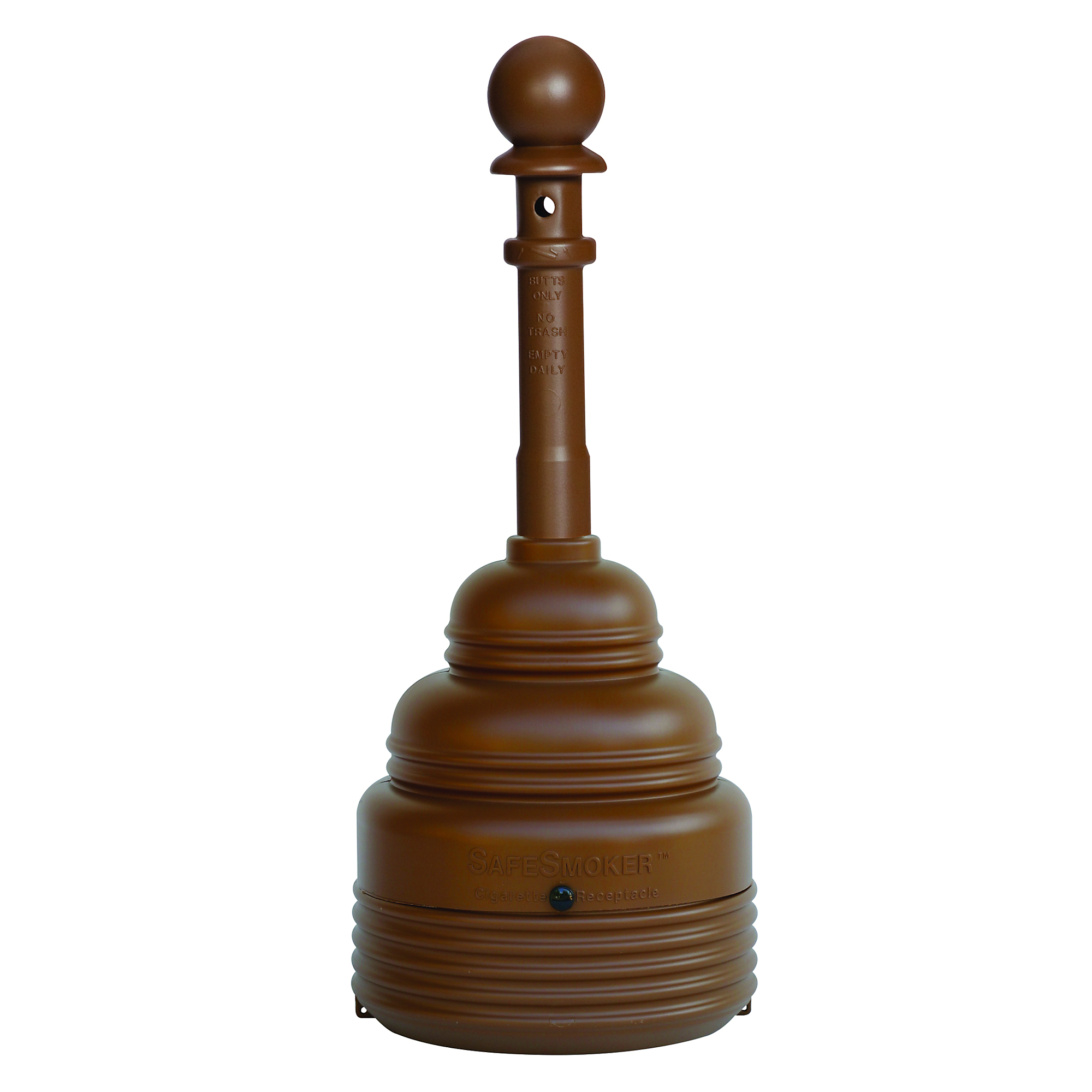 Eagle Outdoor Ashtray — 4 Gallon, SafeSmoker, Brown, UV-Resistant, FM Approved, Model# 1208BROWN