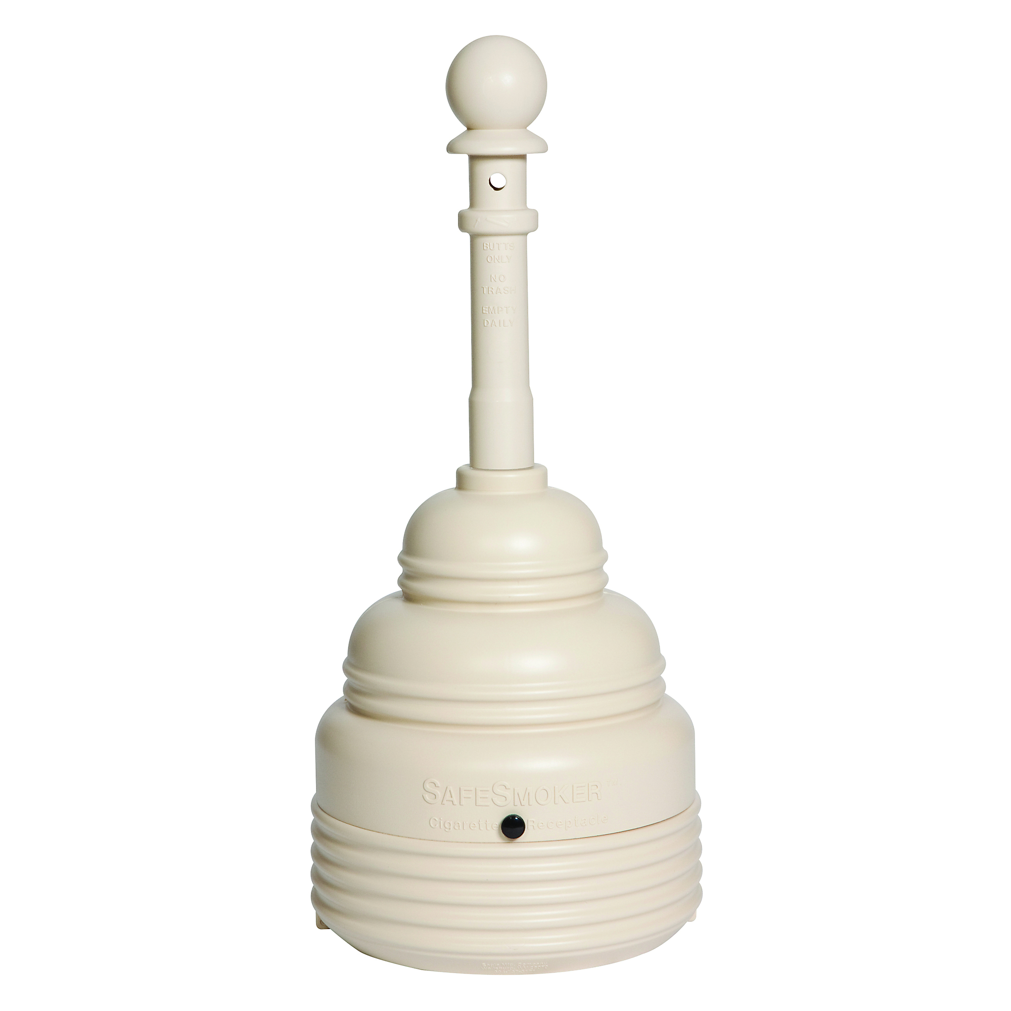 Eagle Outdoor Ashtray — 4 Gallon, High-Density Polyethylene, Beige, Model# 1208BEIGE