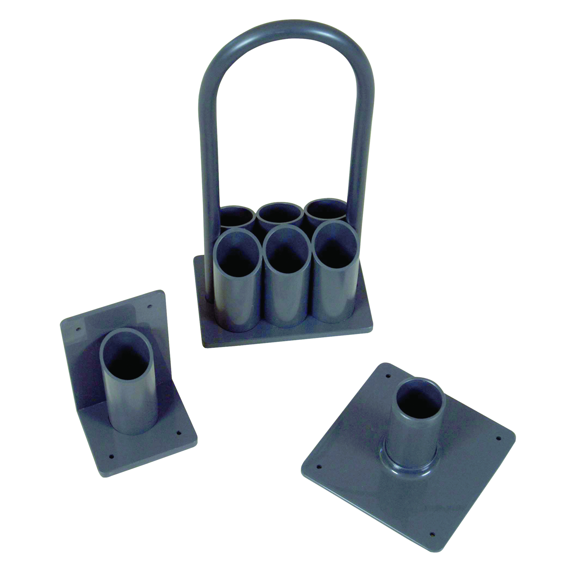 Justrite PVC Lecture Bottle Gas Cylinder Stand — 1 Cylinder Capacity, Bench Mount, Model# 35316
