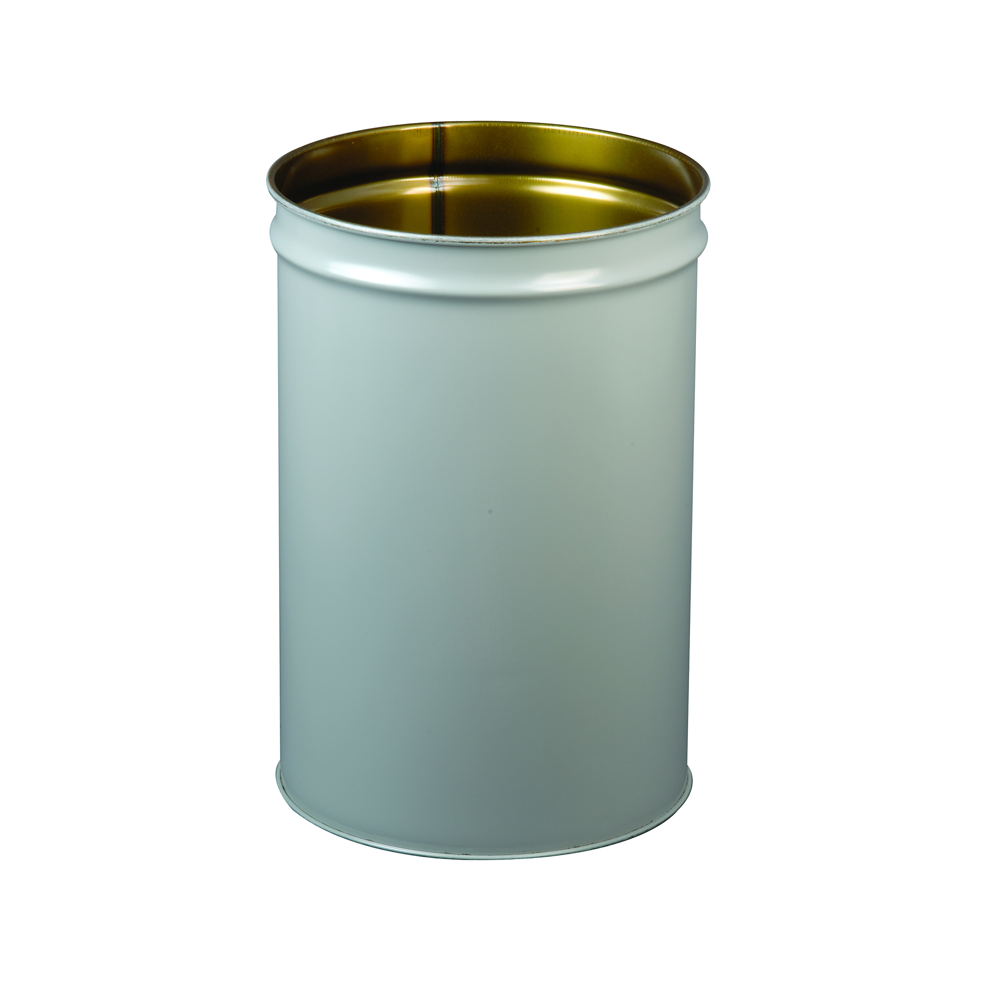 Justrite Cease-Fire Waste Receptacle — 55-Gallon, Safety Drum Can Only, Gray, Model# 26054