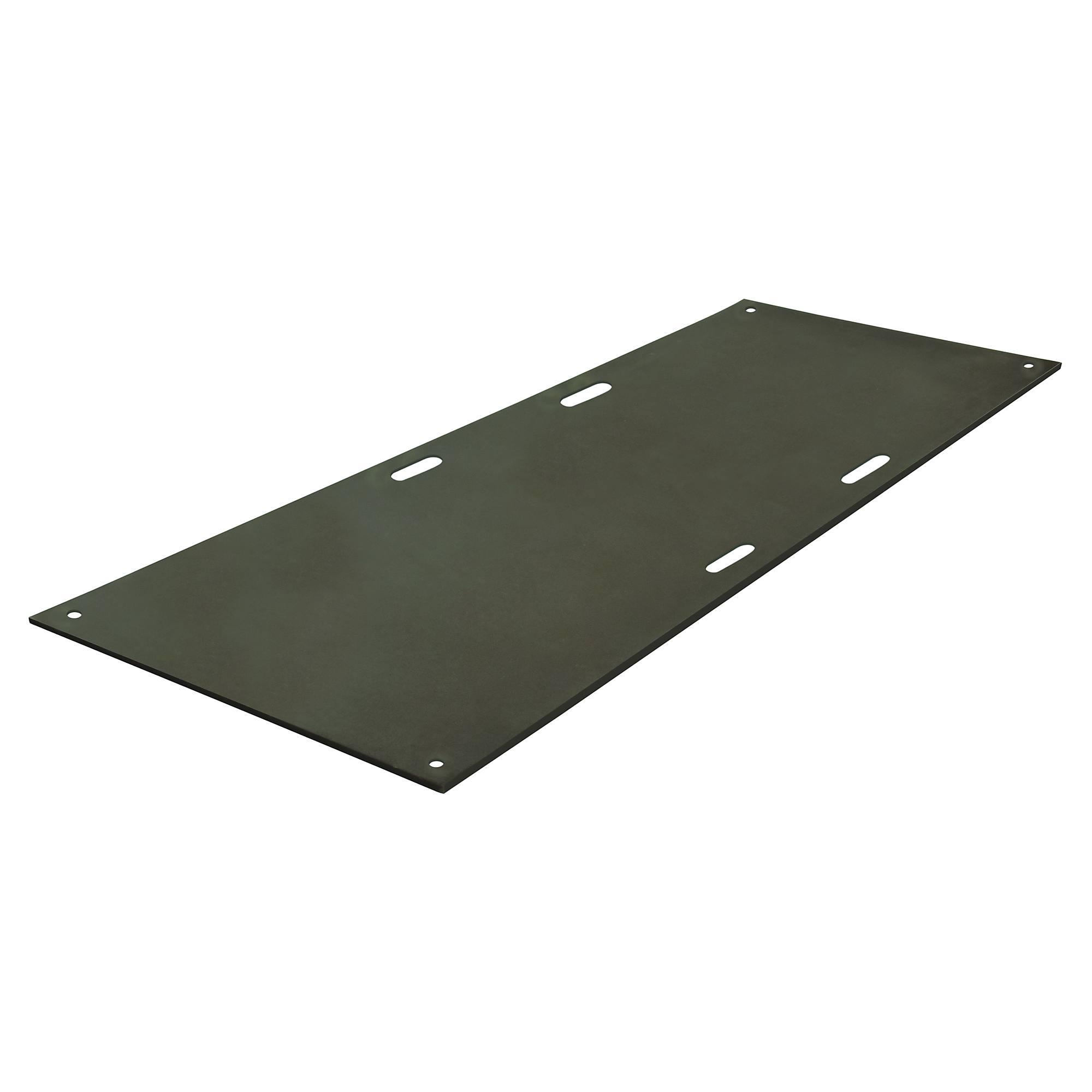 Checkers VersaMat Ground Protection Mat — 3ft. x 8ft., Smooth Side, Hand Holes, 120 Ton Capacity, Black, Model# VM38S1HH8