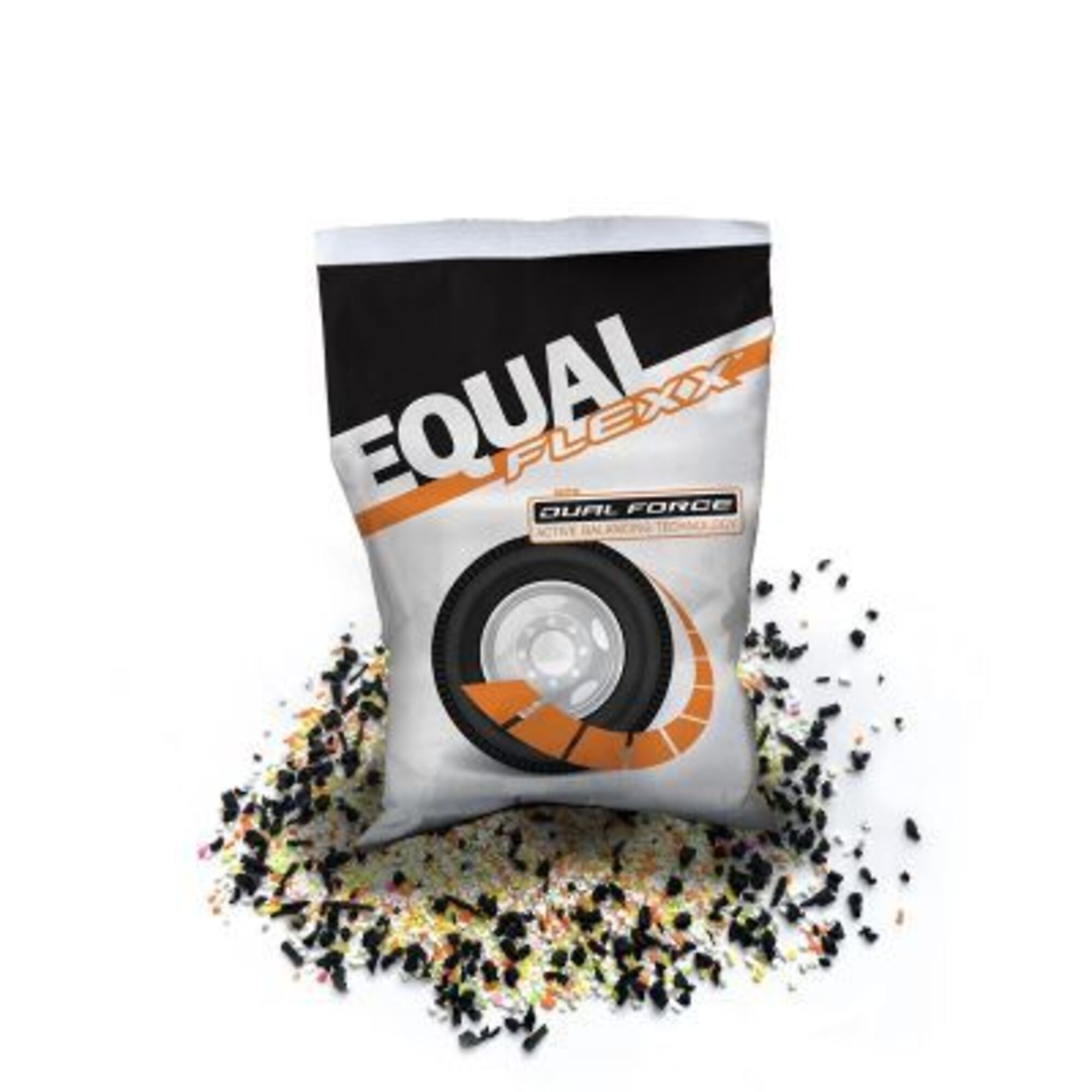 International Marketing Inc. Flexx Tire Performance Drop-In Tire Balancing Solution — 10 Oz. Bags, Case of 40, Model# IMIEQFXBC40