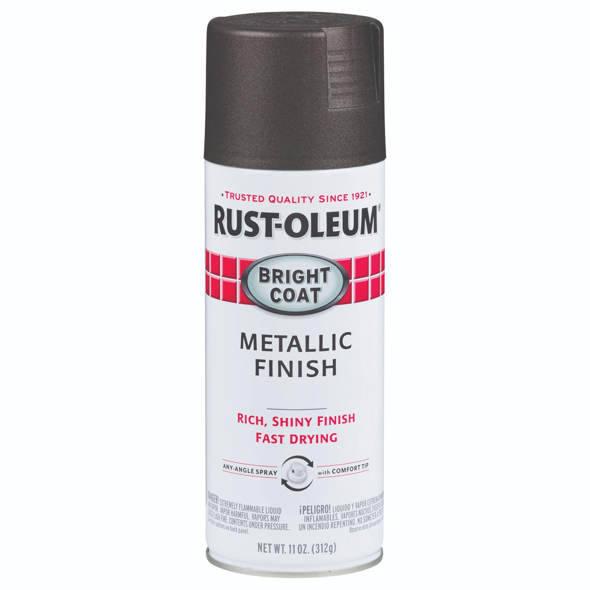 Rust-Oleum Stops Rust Bright Coat Metallic Spray Paint, Dark Bronze, 11 Oz. Cans, 6PK, Model# 7713830DS