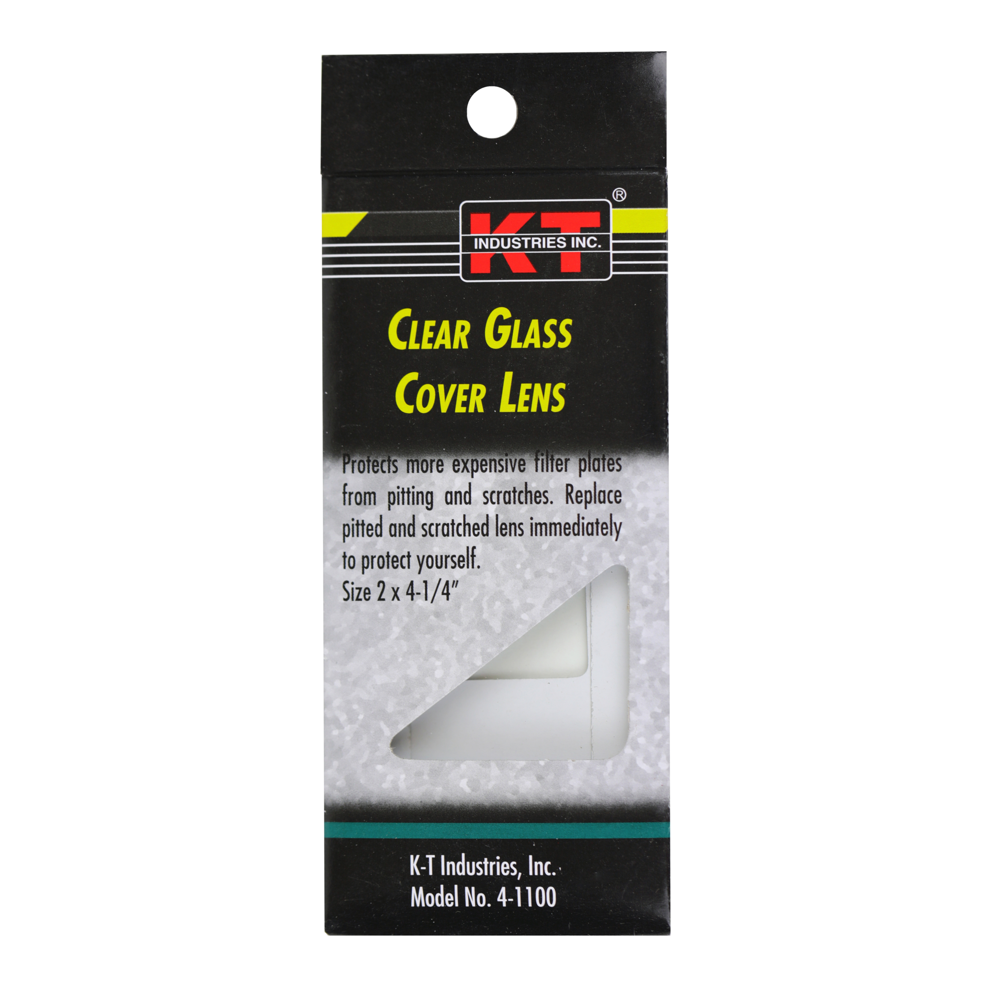 K-T Industries Clear Glass Lens — 2in. x 4.25in., Model# 4-1100