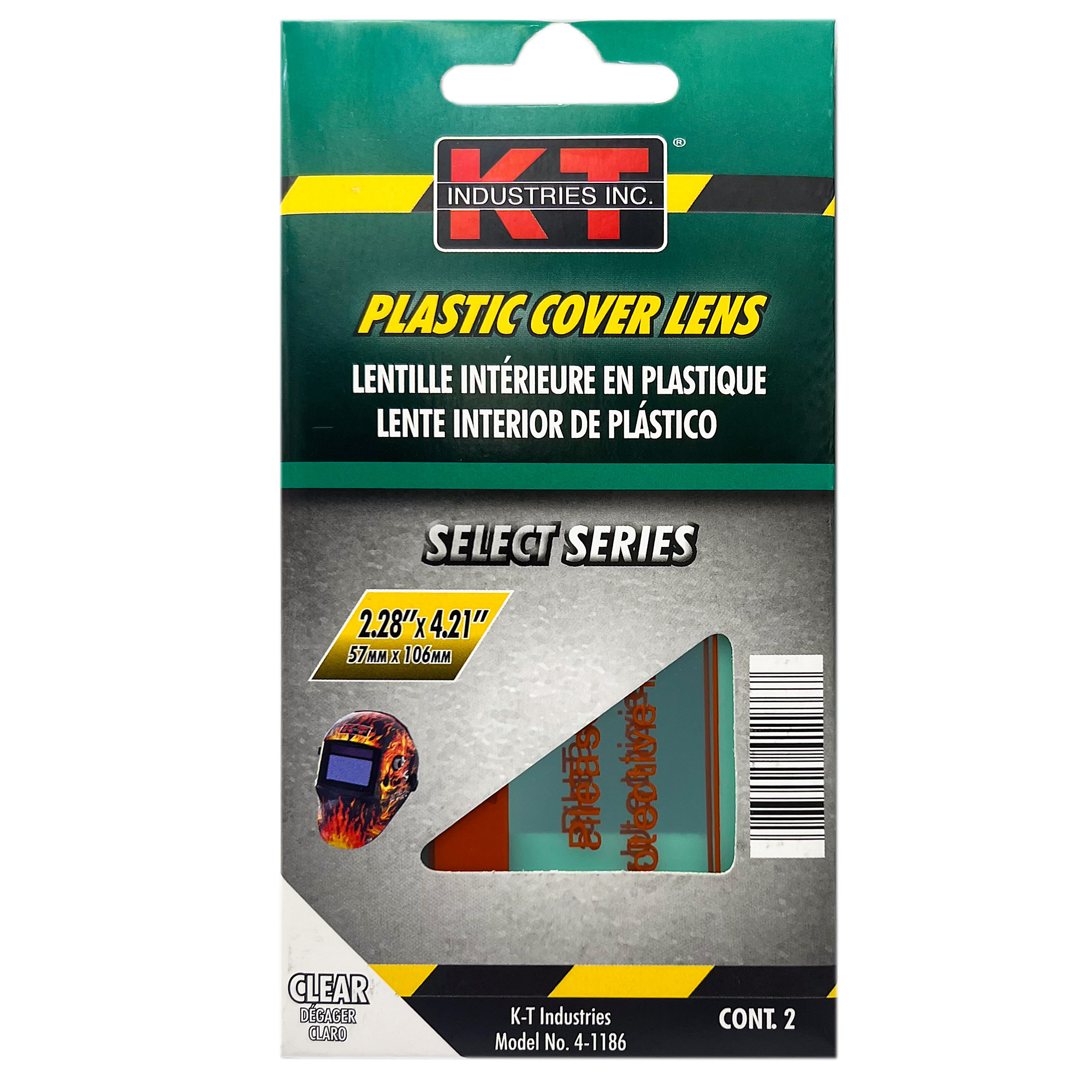 K-T Industries Inside Cover Lens — 2.28in. x 4.21in., Plastic, 2 Pcs, Model# 4-1186