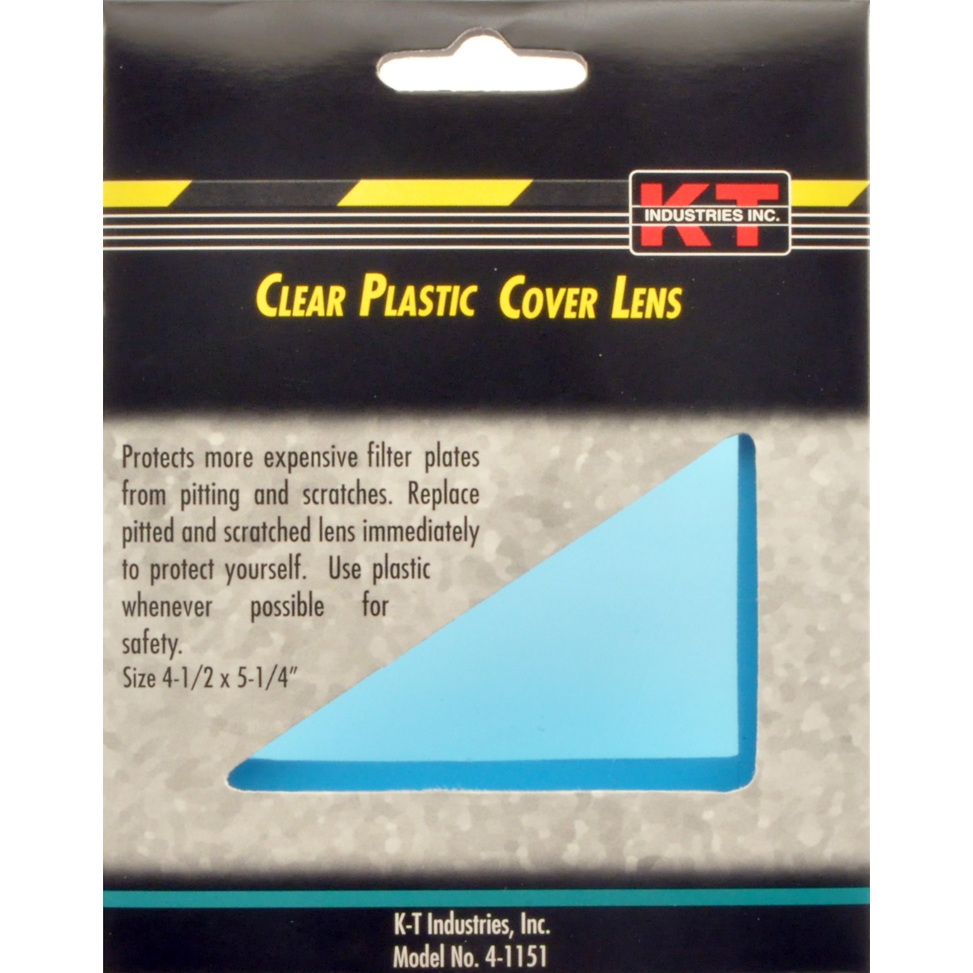 K-T Industries Clear Plastic Lens — 4.5in. x 5.25in., Model# 4-1151