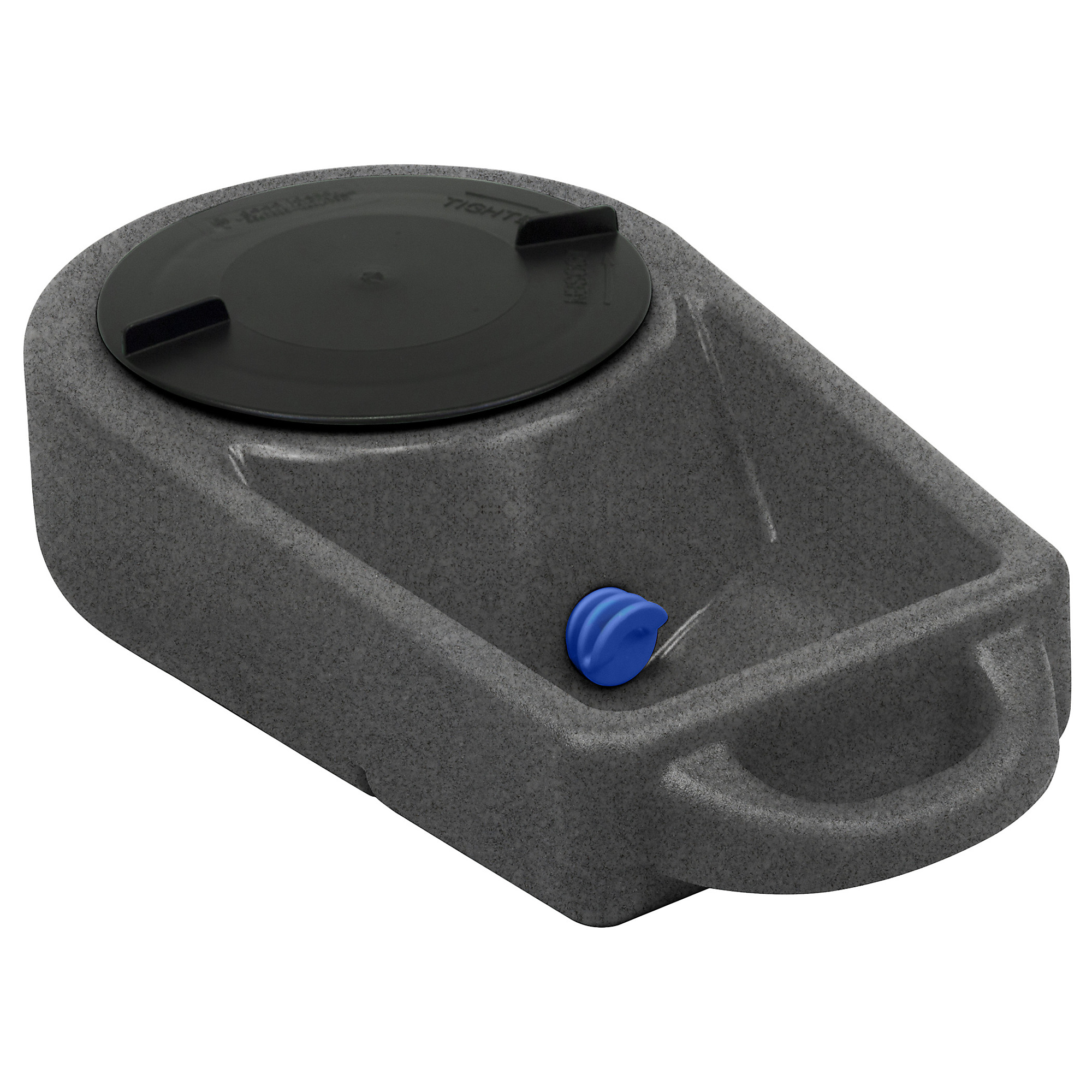 Dakota 283 Dine N Dash Feeding System — 2.5-Gallon Water, 8-Cup Food Capacity, Antimicrobial, Dark Granite, Model# D2-AM-DD-DAR