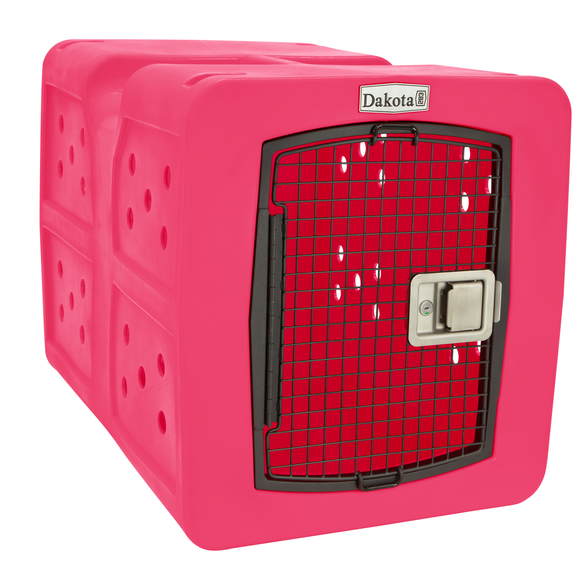Dakota 283 G3 Framed Door Kennel — Large, Pink, Model# D2-G3LRG-SGN-PINK