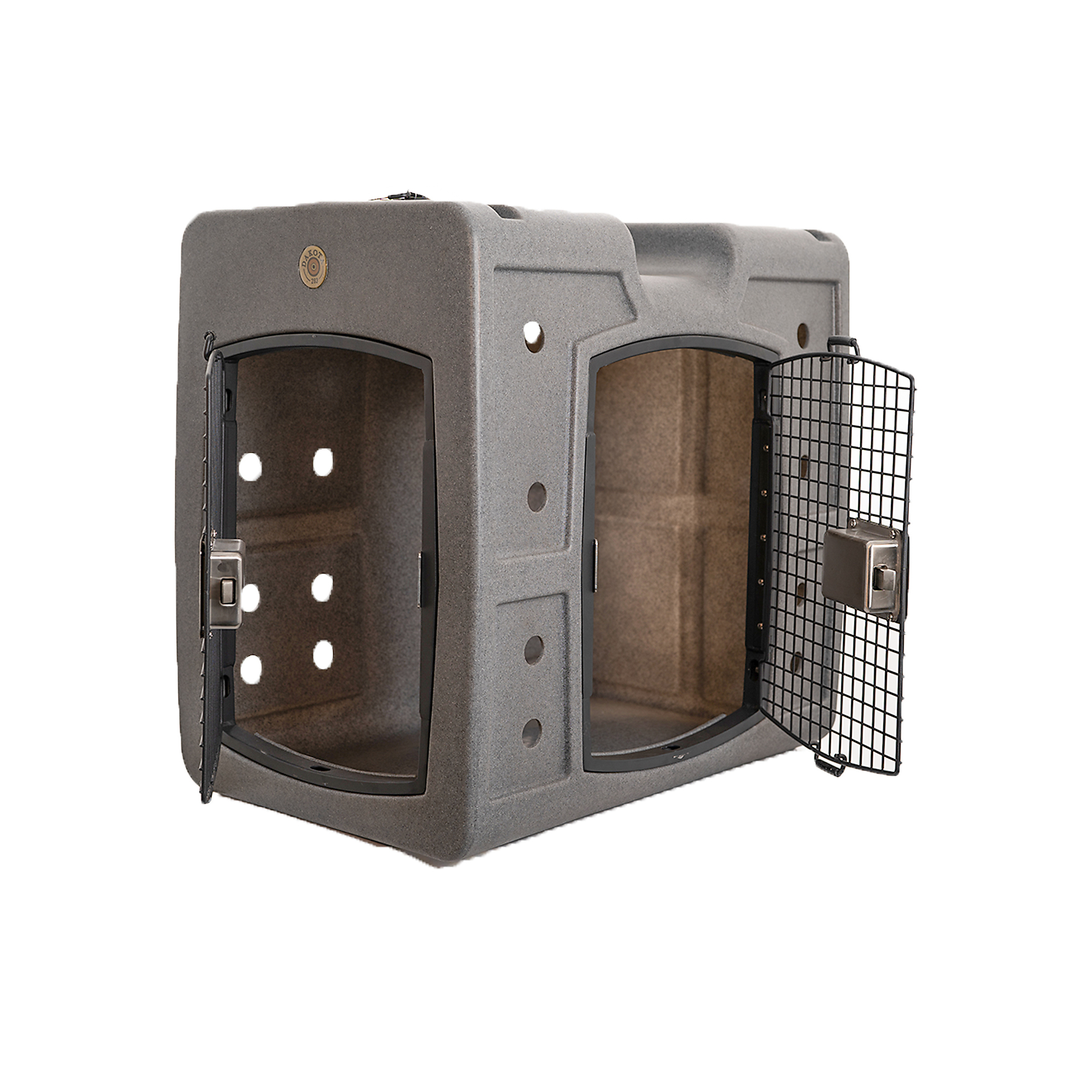 Dakota 283 Side Entry Kennel — Medium, Dark Granite, Dual Access, Model# D2-G3MED-SE-DAR