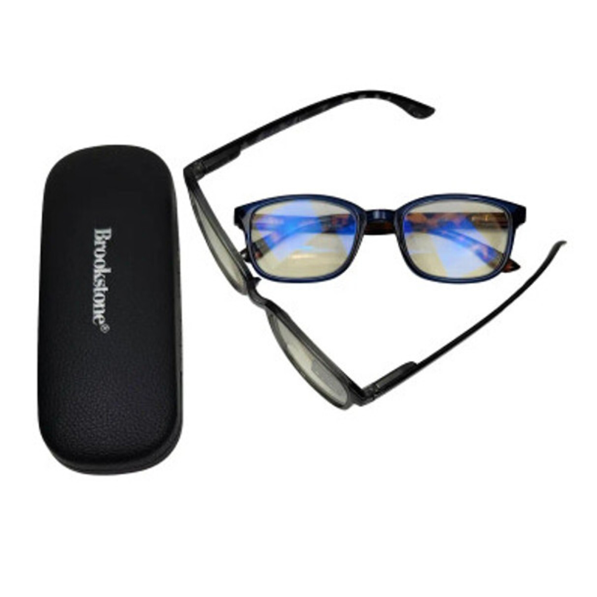 Brookstore 2 pc Readers With Case, Blue Light Filtering, +1.50, Model #BKST27