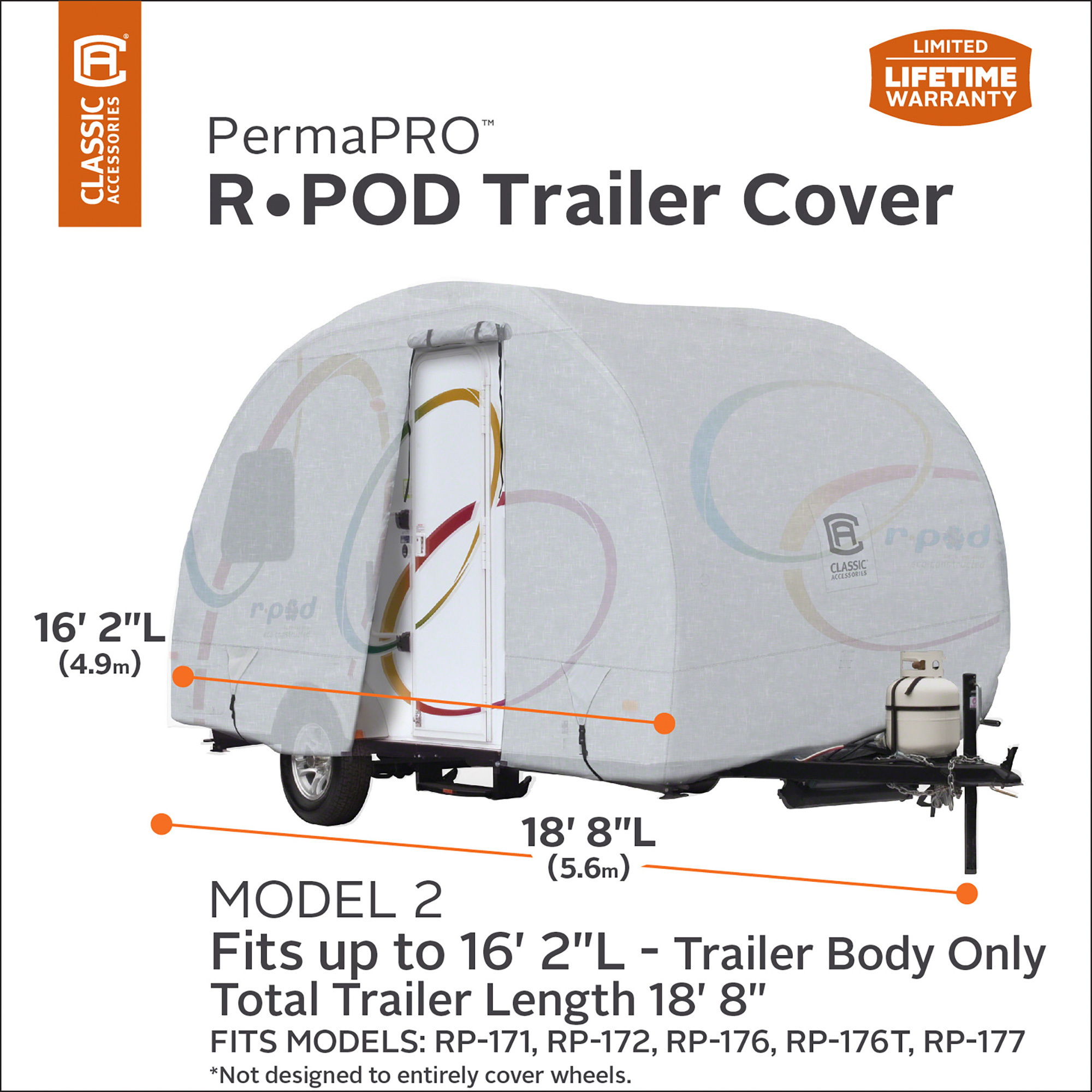 Classic Accessories Overdrive PermaPRO Deluxe RPod Travel Trailer
