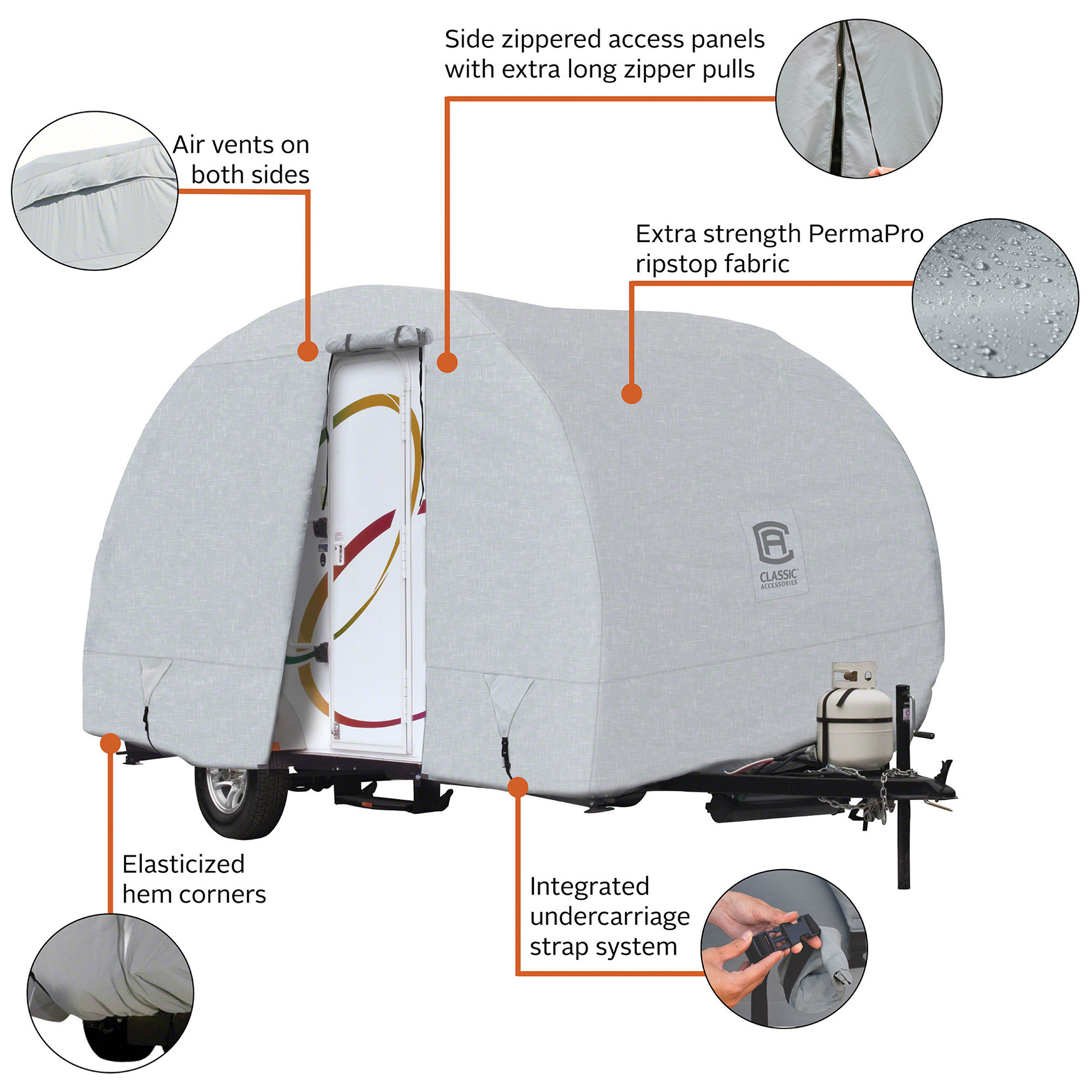 Classic Accessories Overdrive PermaPRO Deluxe RPod Travel Trailer