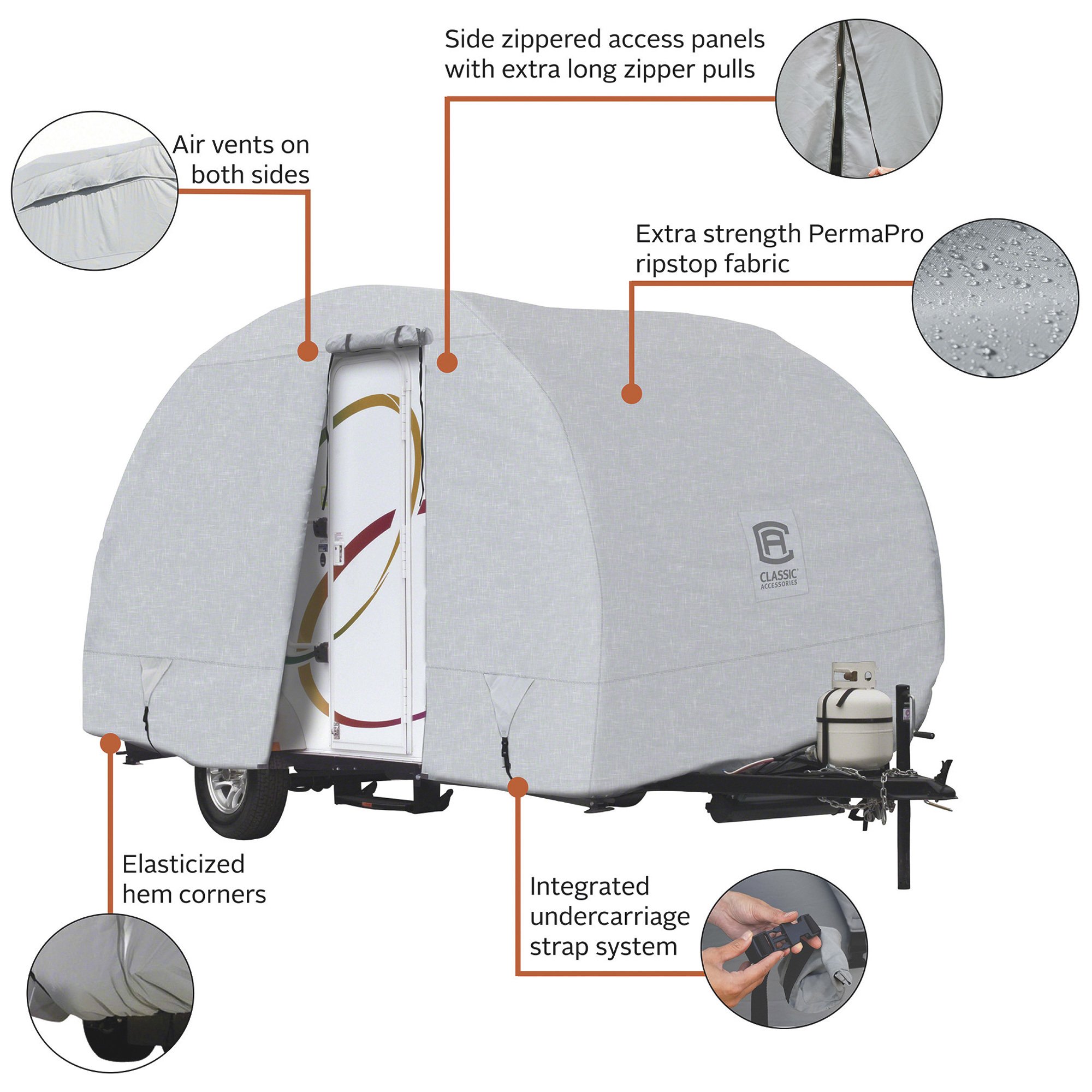 17ft R Pod Classic Accessories Over Drive PermaPRO Deluxe R-Pod Travel Trailer ...