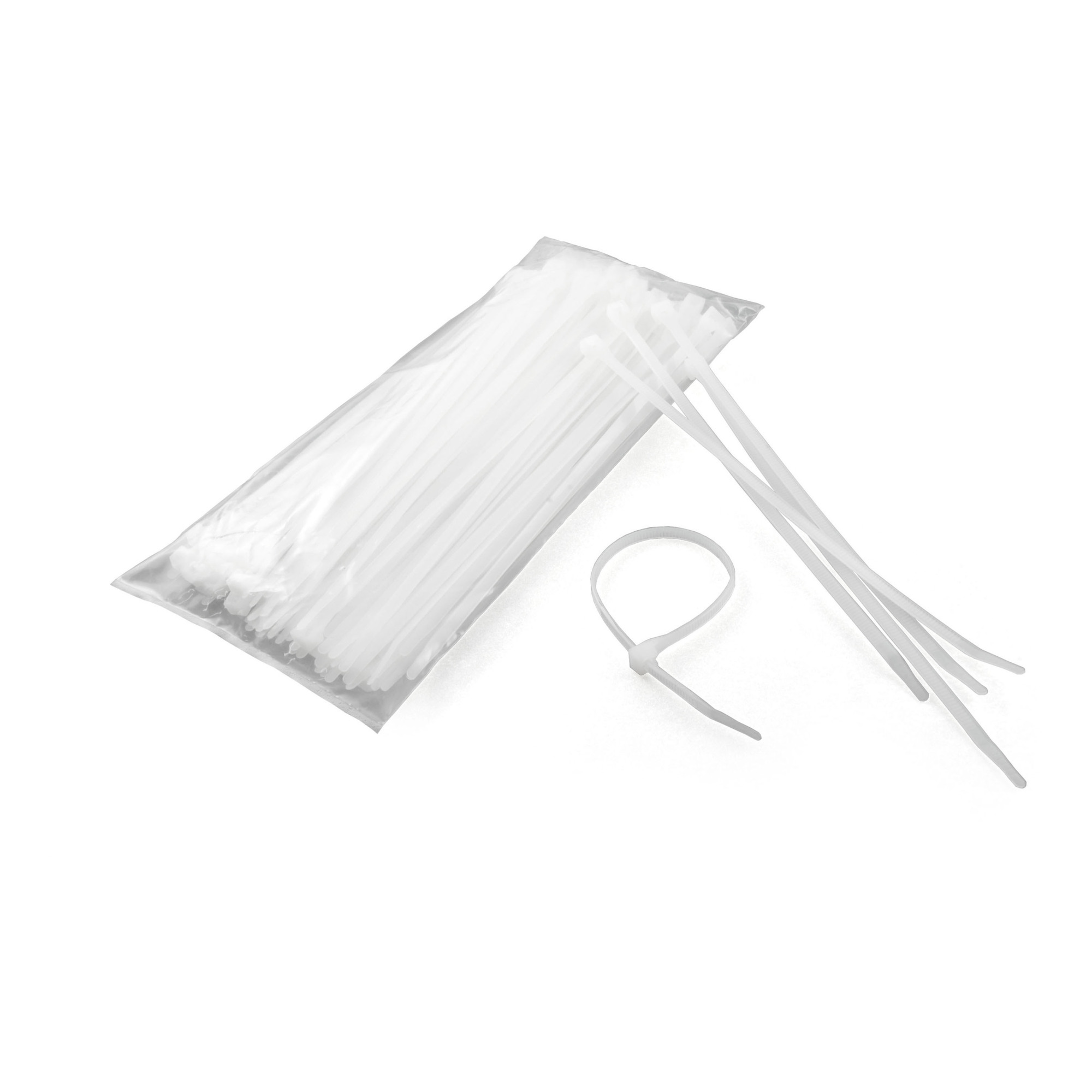 Curt Manufacturing Plastic Zip Ties — 7 1/4in. Length, White, 100-Pack, Model# 59728