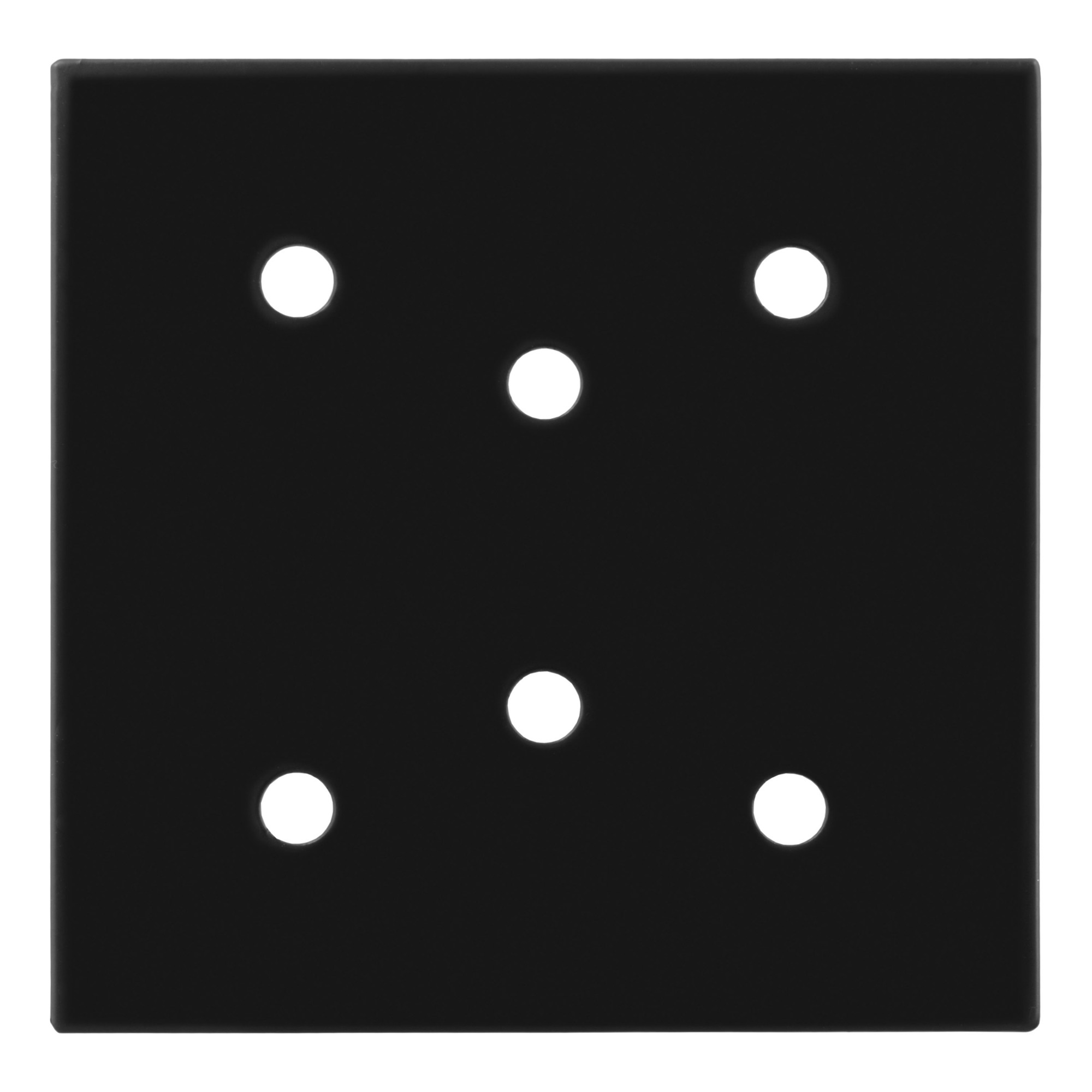 Curt Manufacturing Powder-Coated Steel Tie Down Anchor Backing Plate — 6in. x 6in., 7/16in. Diameter Holes, Model# 83607