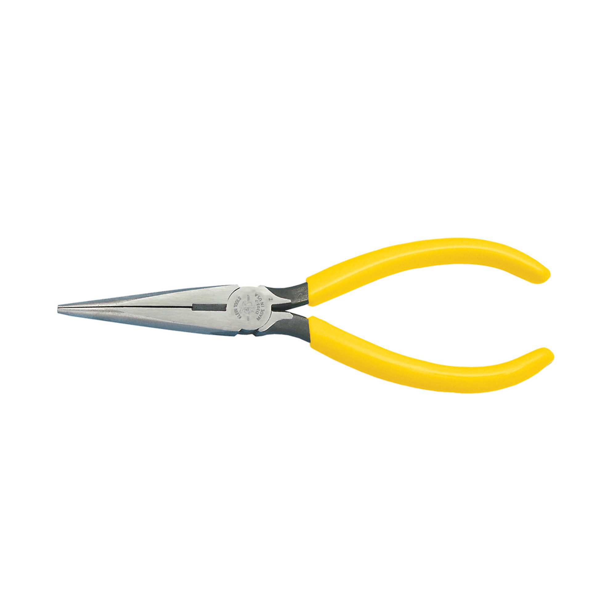 Klein Tools Needle Nose Side-Cutters — 7in., Forged Steel, Induction Hardened Cutting Knives, Model# D203-7