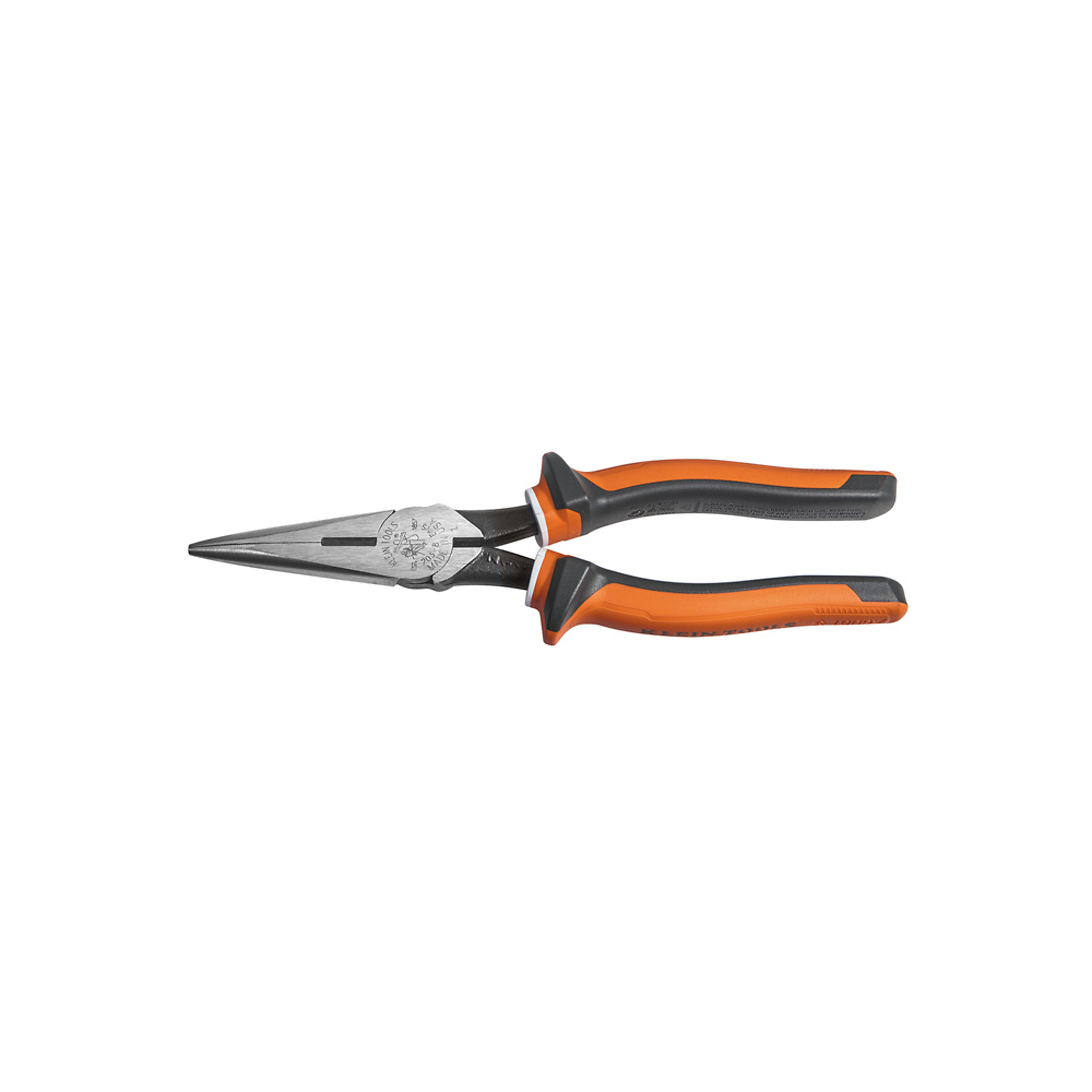 Long Nose Side Cutter Pliers, 8-In Slim Insulated, Model# 2038EINS