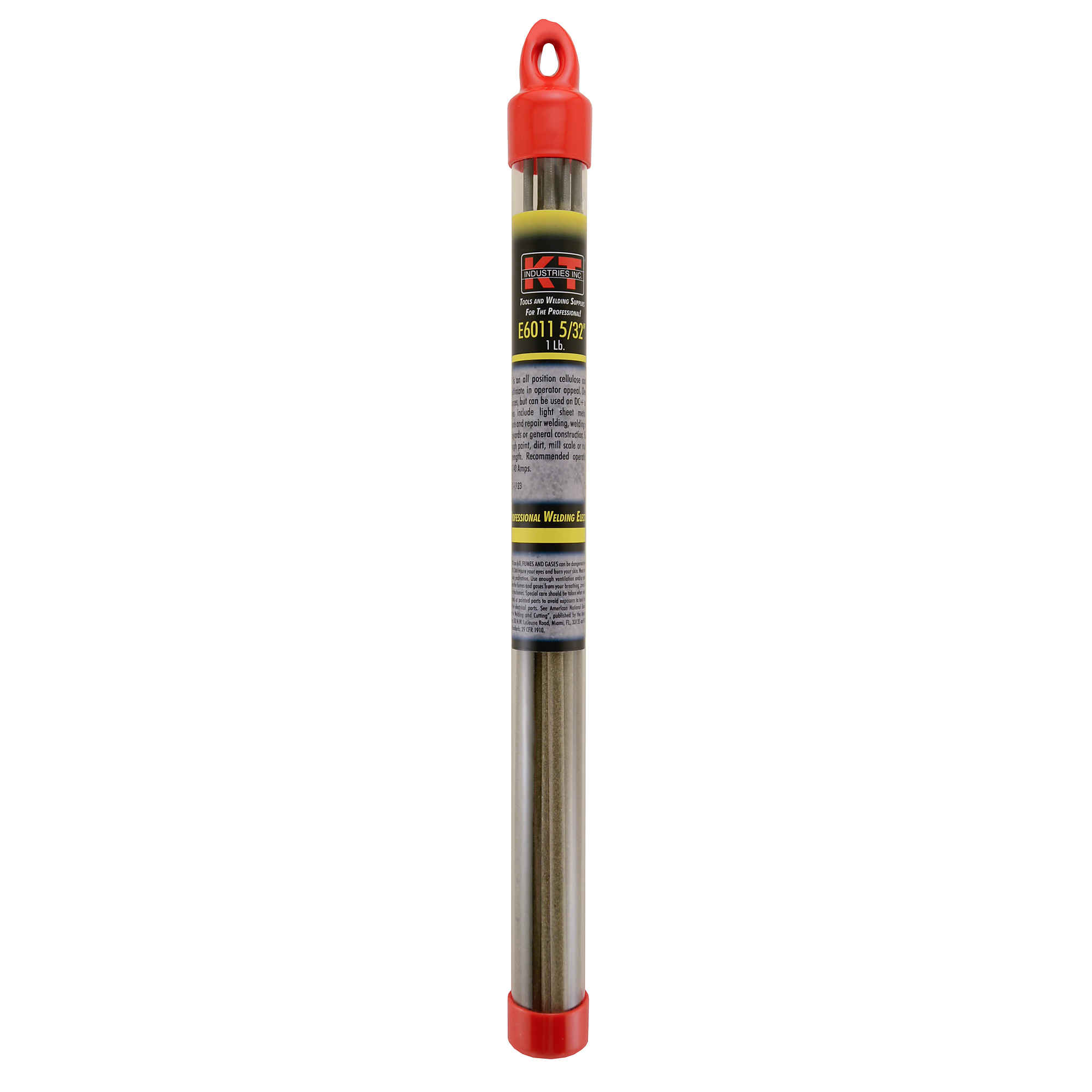 K-T Industries 6011 Electrode — 5/32in., 1 Lb., All Position, 82,000 PSI Tensile Strength, Model# 1-1123