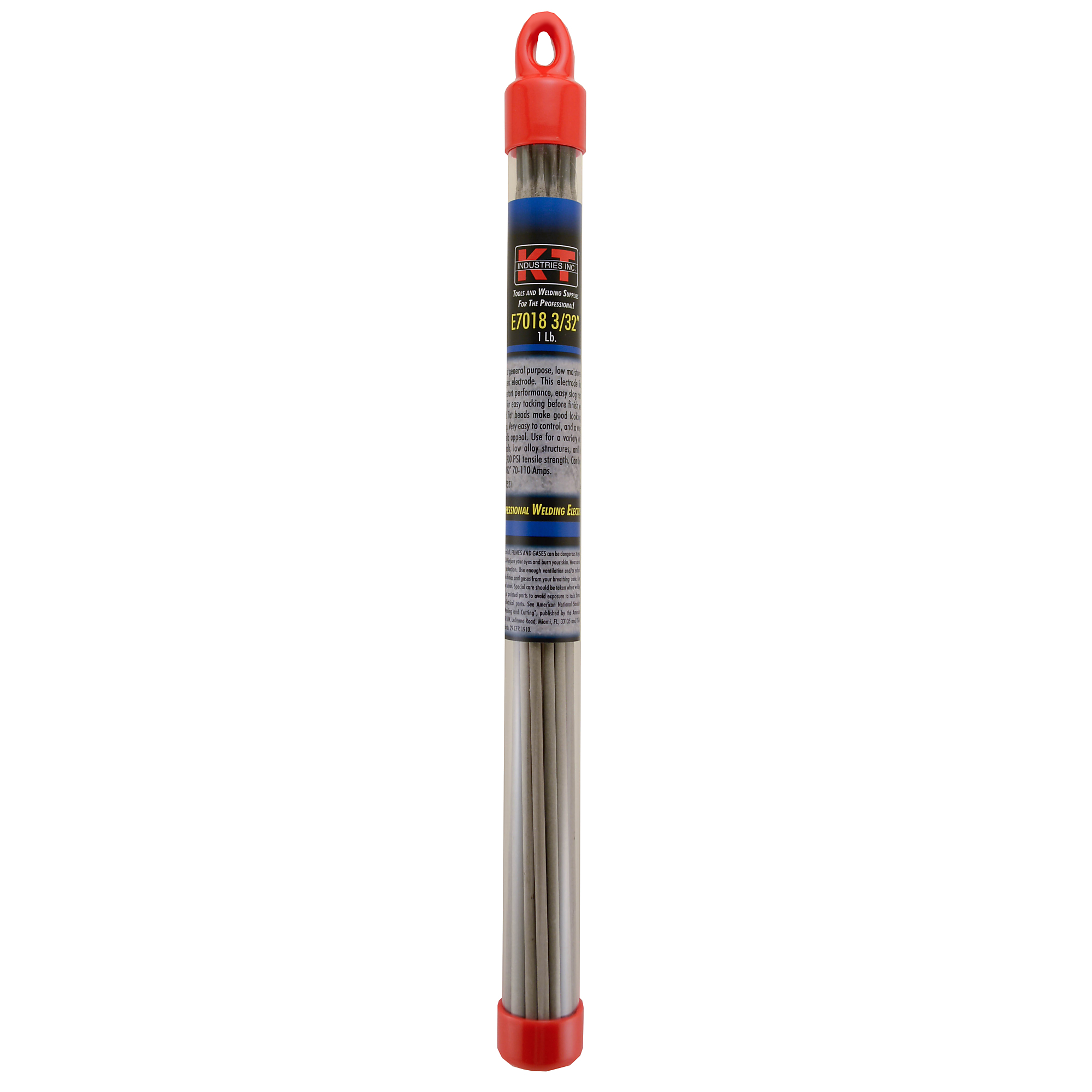K-T Industries 7018 Electrode — 3/32in., 1 Lb., Low Hydrogen, 70,000 PSI, Model# 1-1521