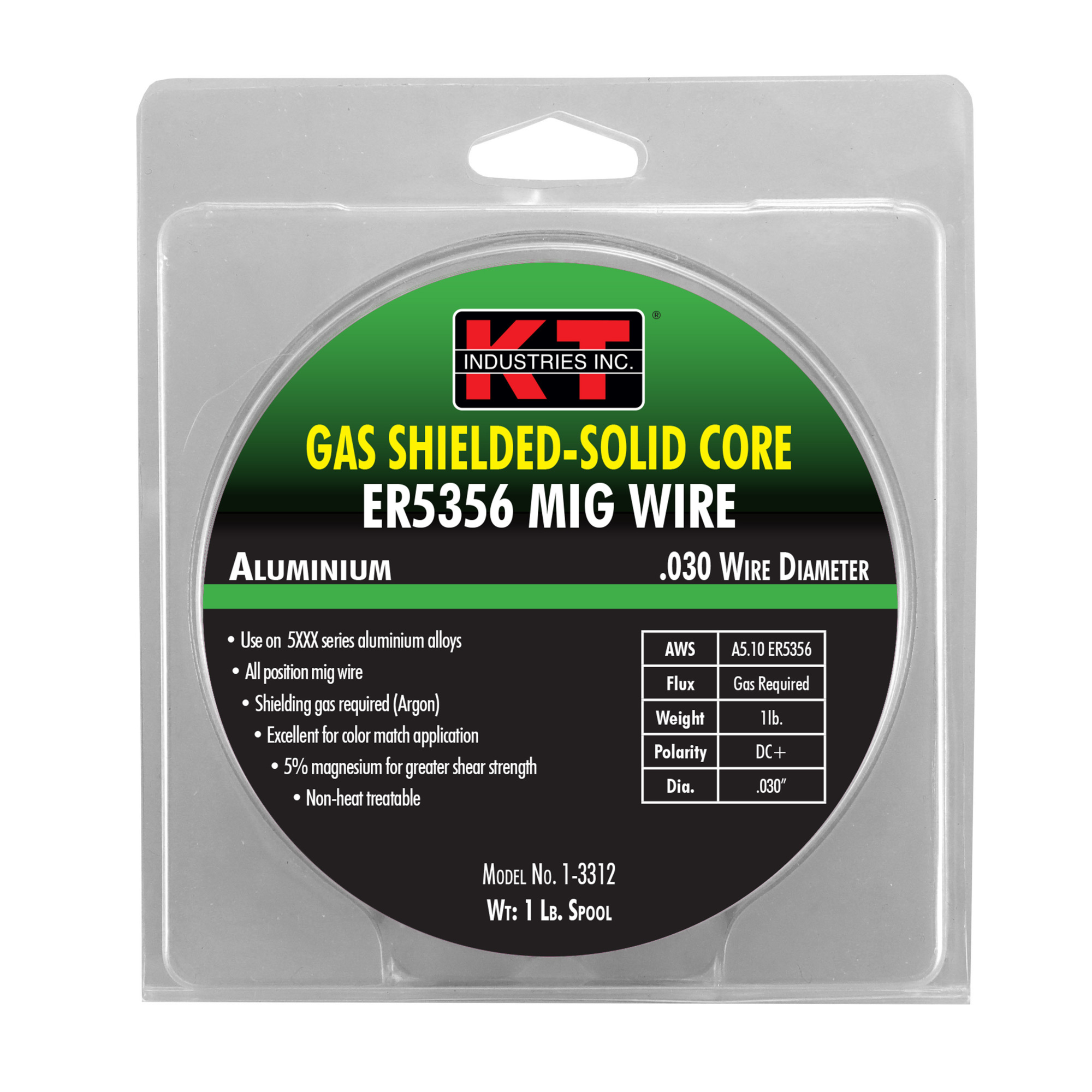 K-T Industries Aluminum 5356 MIG Wire — 0.030in., 1 Lb., Model# 1-3312