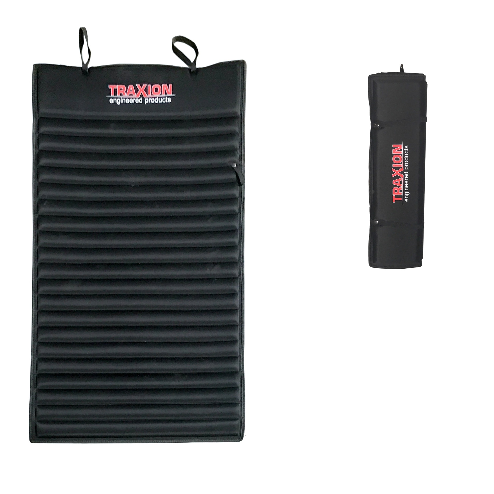 Traxion, Original Traxion Versa-Mat, Durable firm high density 1" thick closed cell foam pad, Convenient roll-up design with elastic band for compact and convenient storage measuring 12"x 4", Model# 1-500
