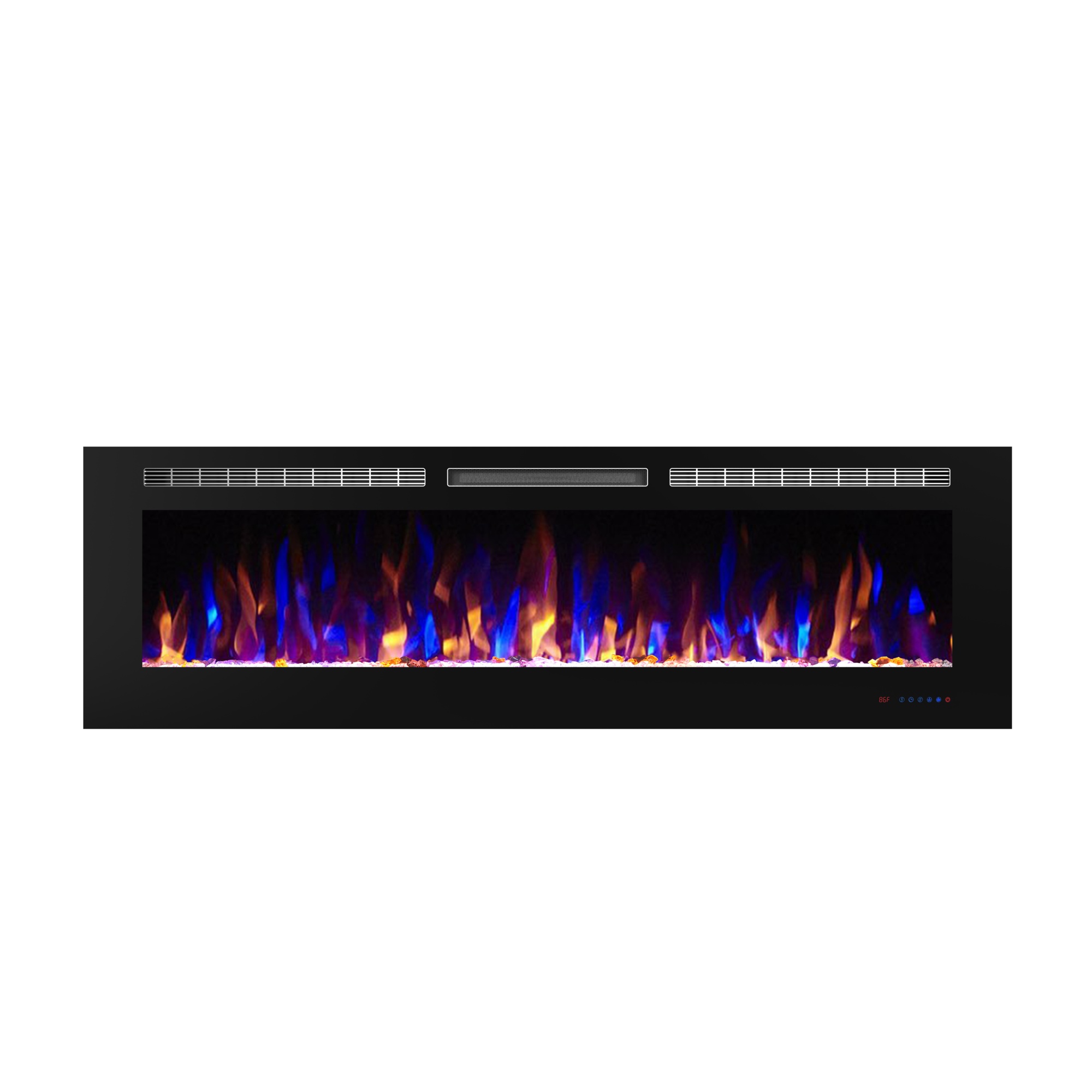 EdenDirect Wall-Mount LED Electric Fireplace — 72in. Width, 1500W, Remote Control, Model# NTEEF72