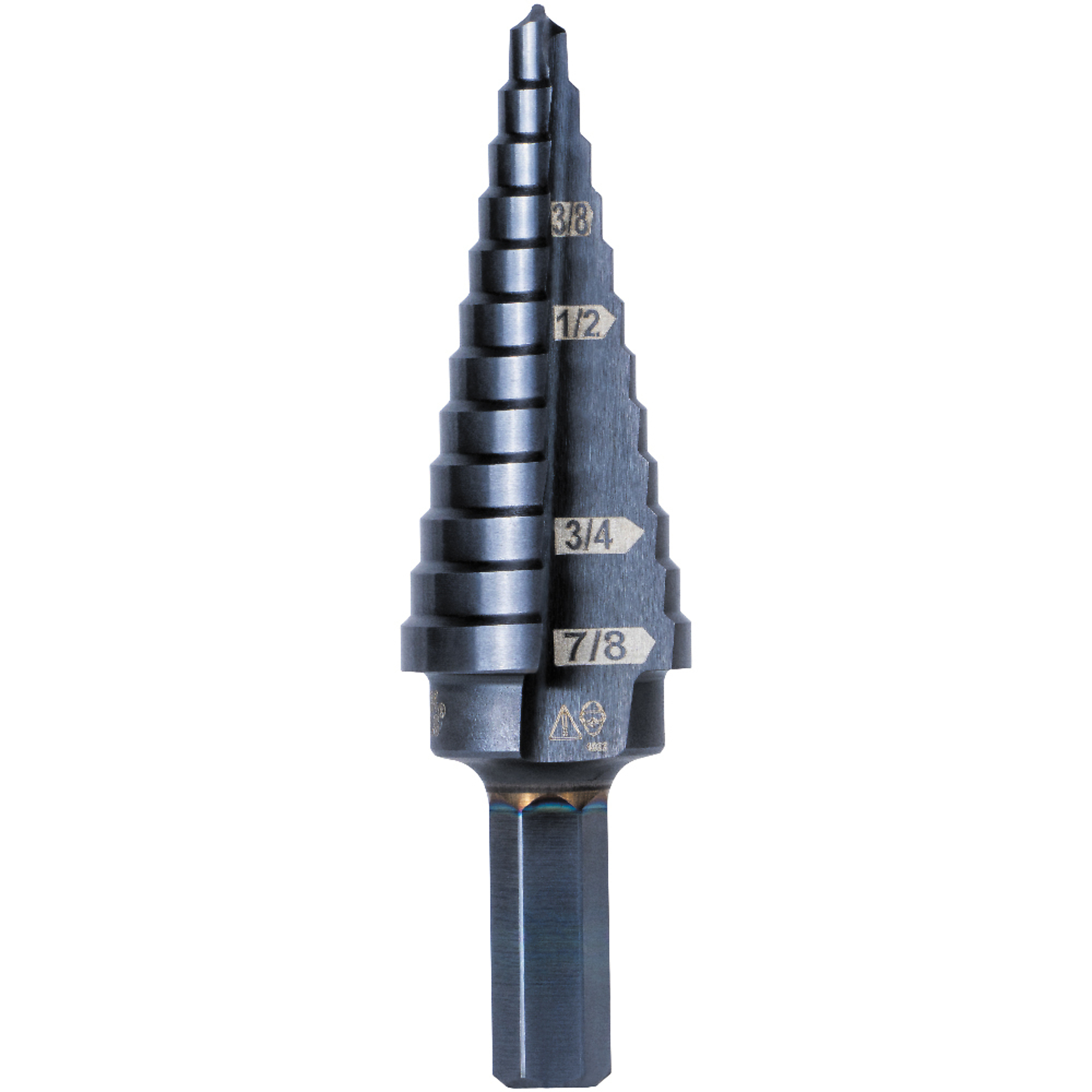 12-Step Drill Bit, 3/8-Inch Hex, Double Straight F, Model# KTSB14