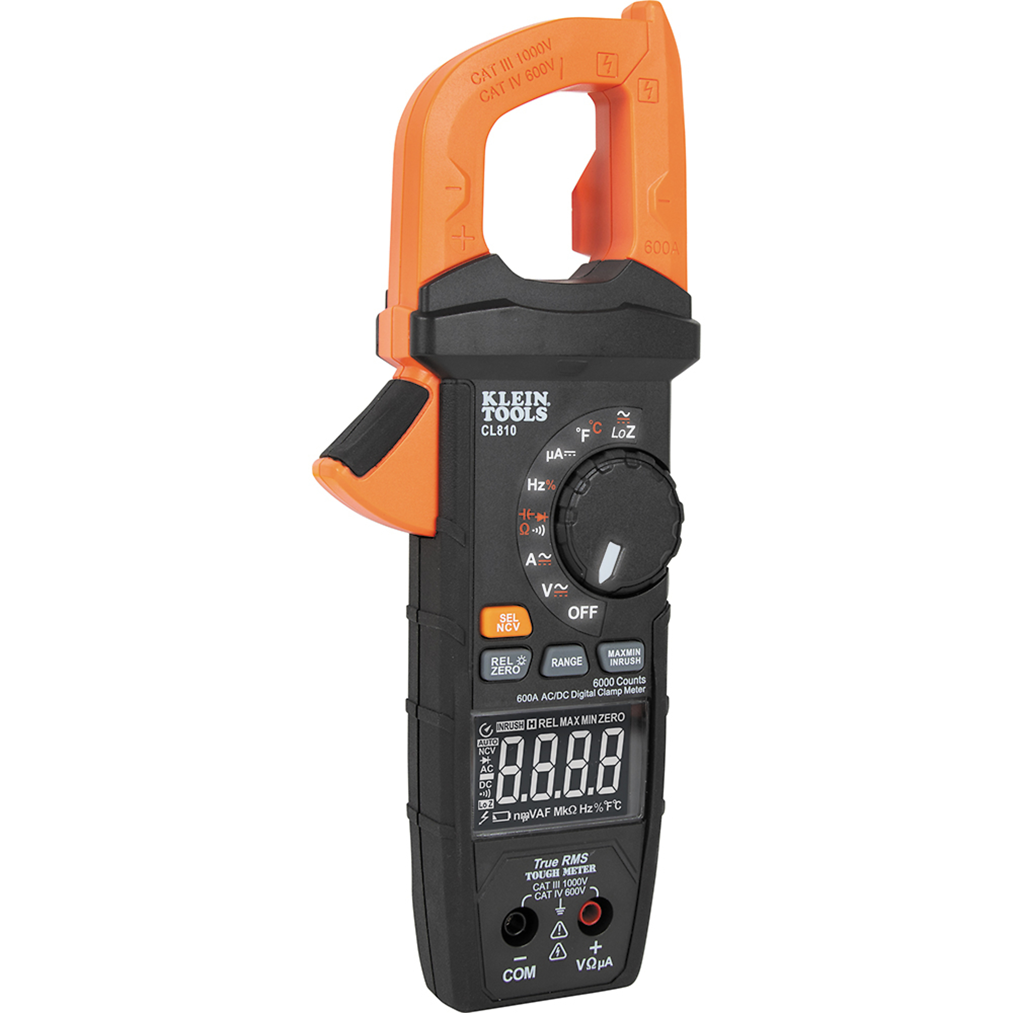 600A AC/DC Auto-Ranging Digital Pro Clamp Meter wi, Model# CL810