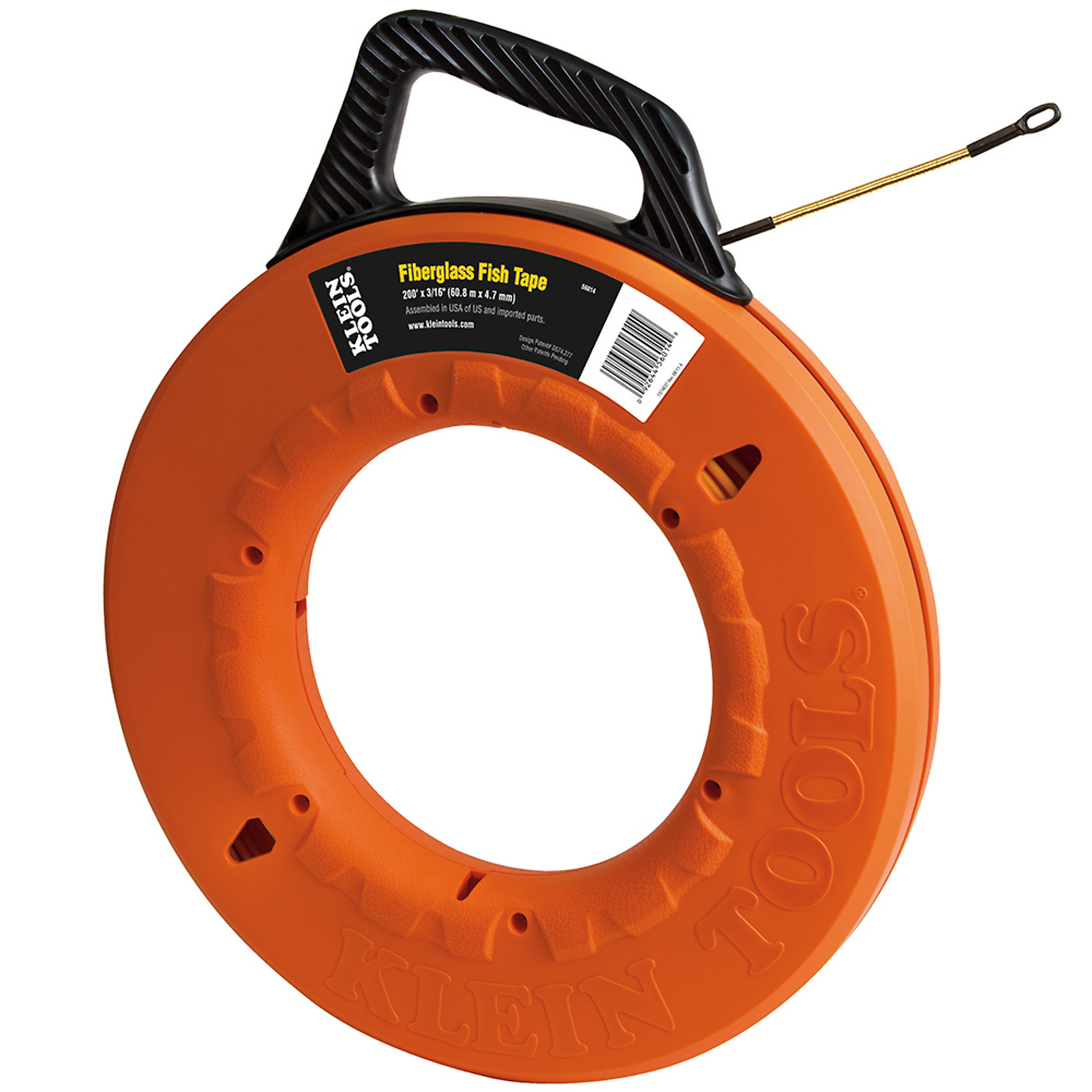 Fiberglass Fish Tape with Spiral Leader, 200-Foot, Model# 56014
