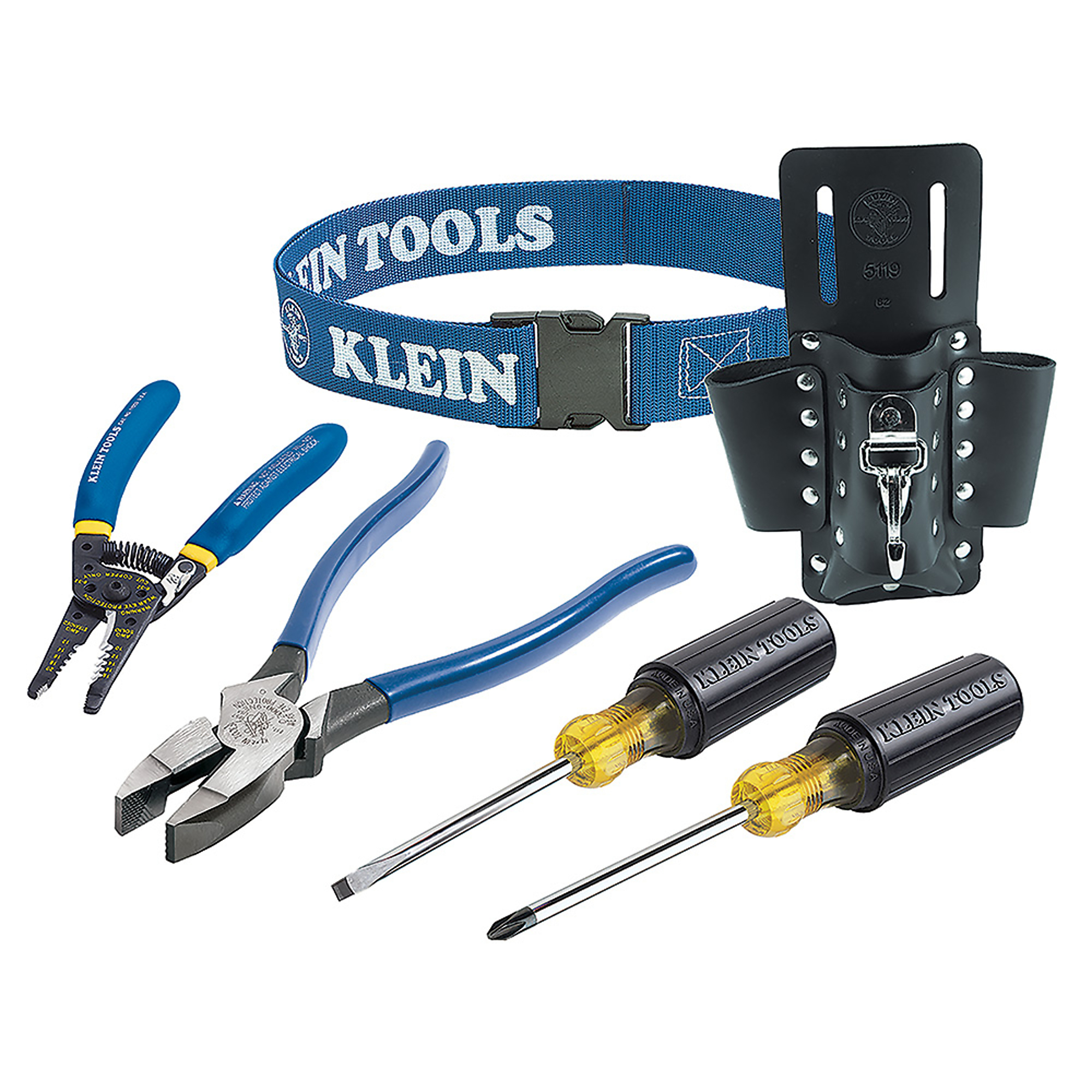 Trim-Out Tool Set with Leather Tool Pouch, 6-Piece, Model# 80006