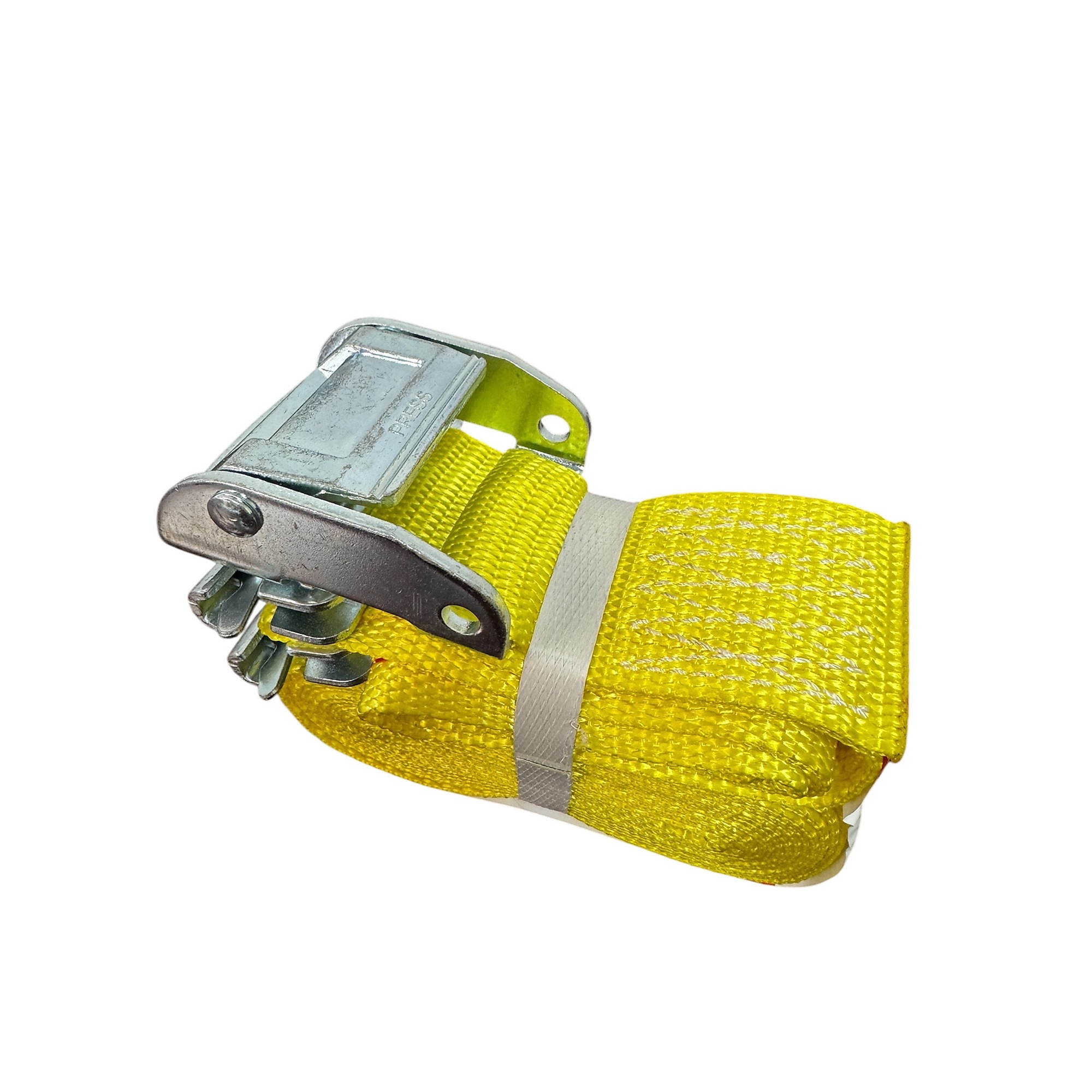 Everest E-Track Cambuckle Tie Down Strap — 2in. x 12ft., Yellow, 1000-Lb. Working Load Limit, Model# EC2121