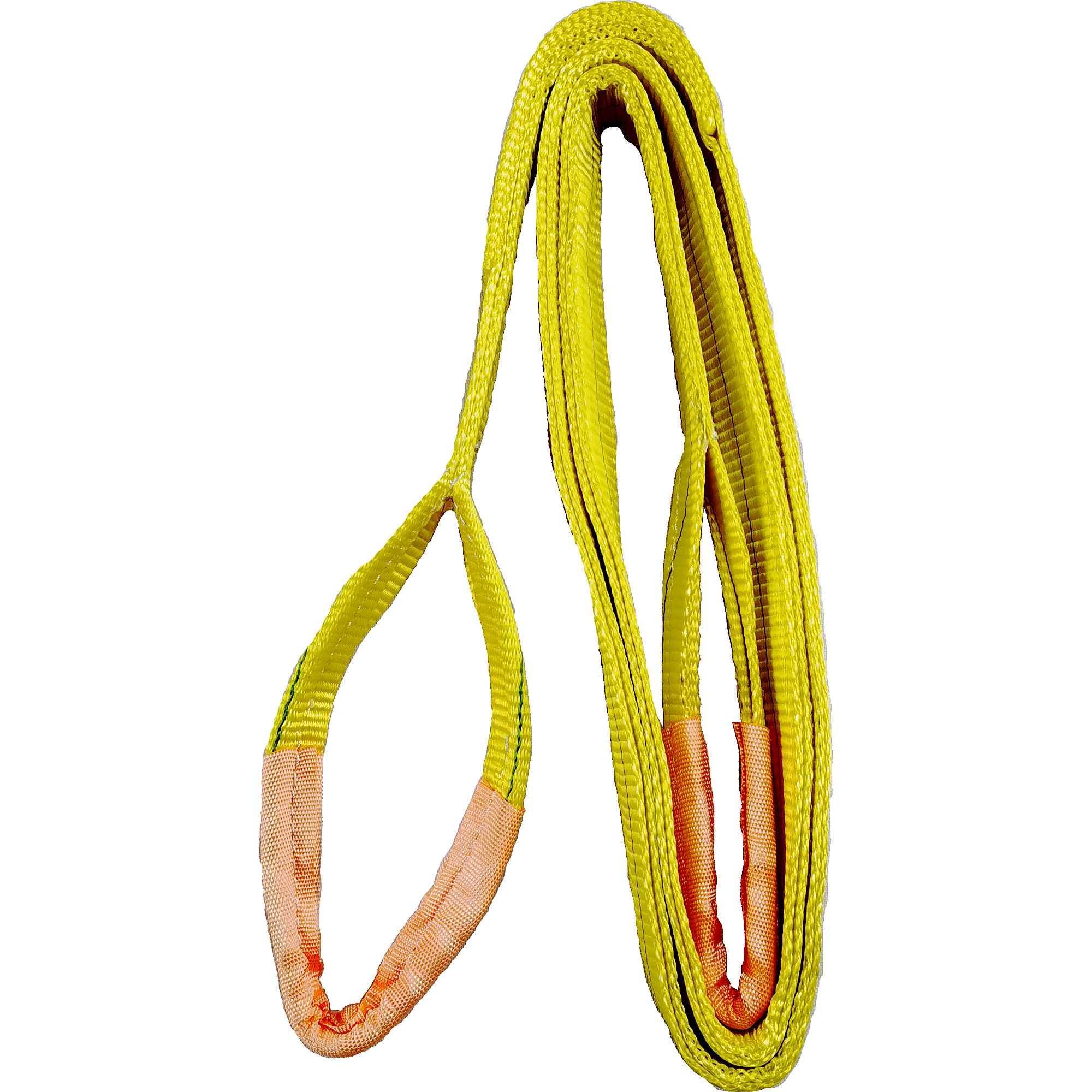 Everest Flat Sling — 2in. x 16ft., 2-Ply, Endless Loop, Yellow and Orange, Model# C2162