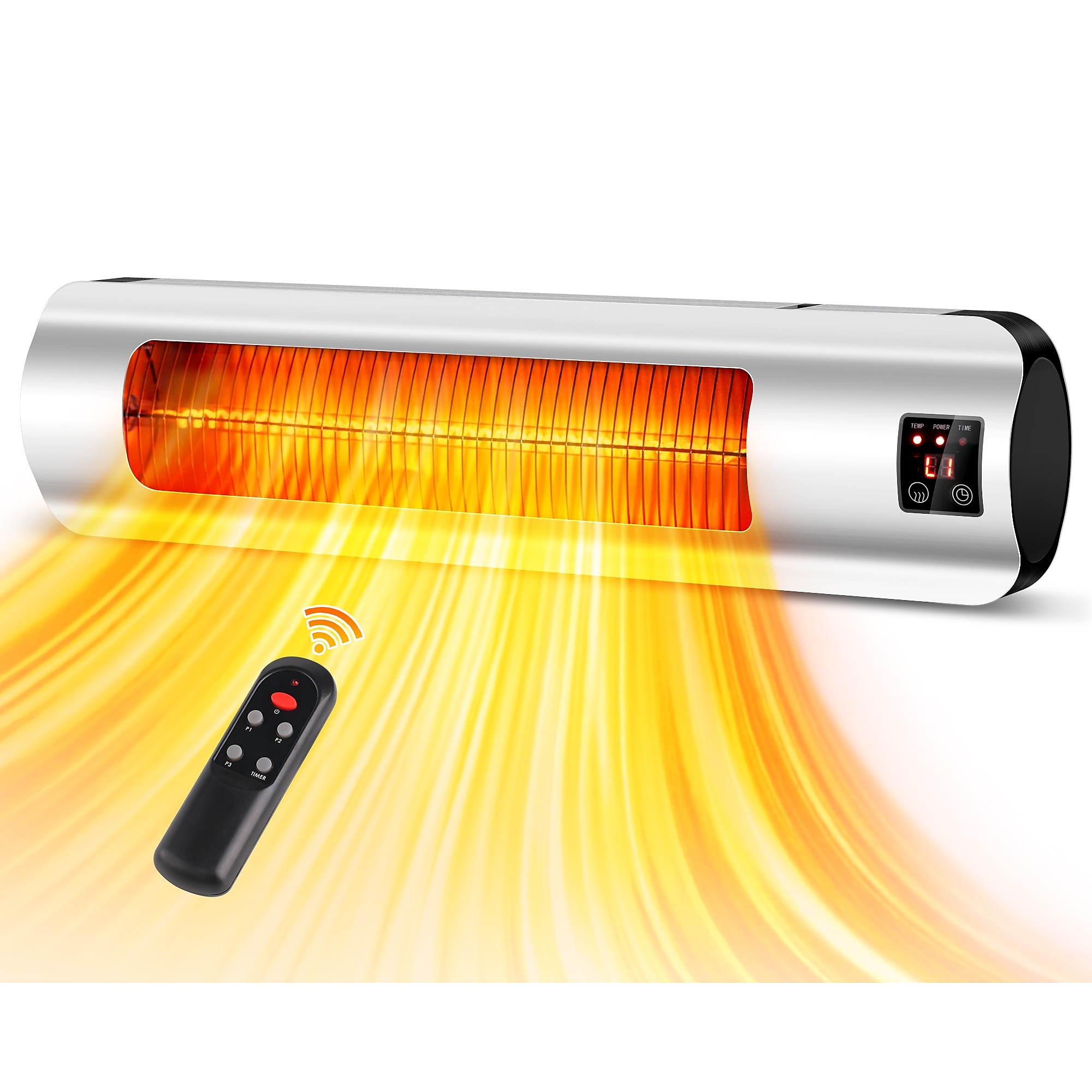 1500-Watt Electric White Infrared Convection Heater Space Heater