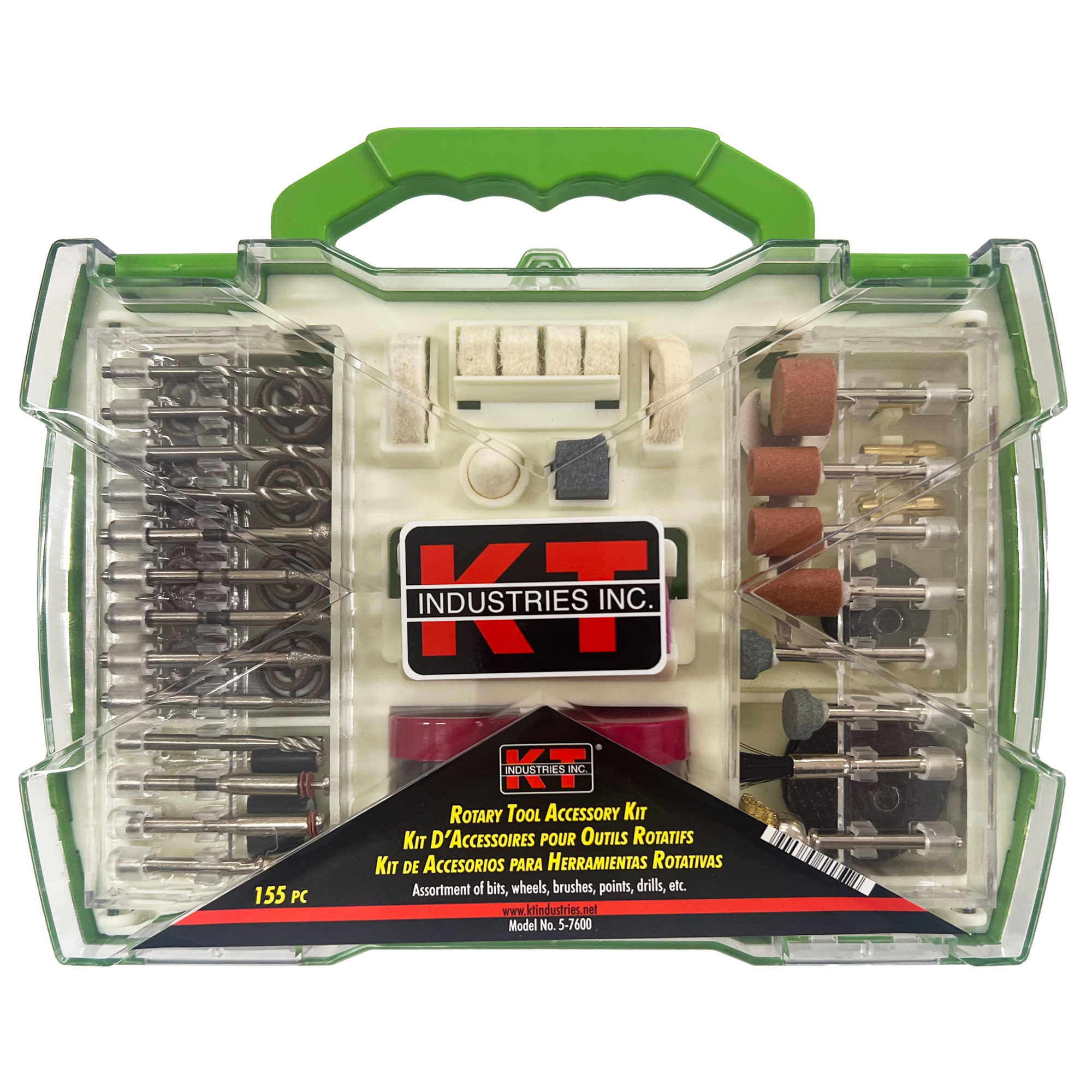 K-T Industries Micro Abrasives Kit — 155 Pcs, Model# 5-7600